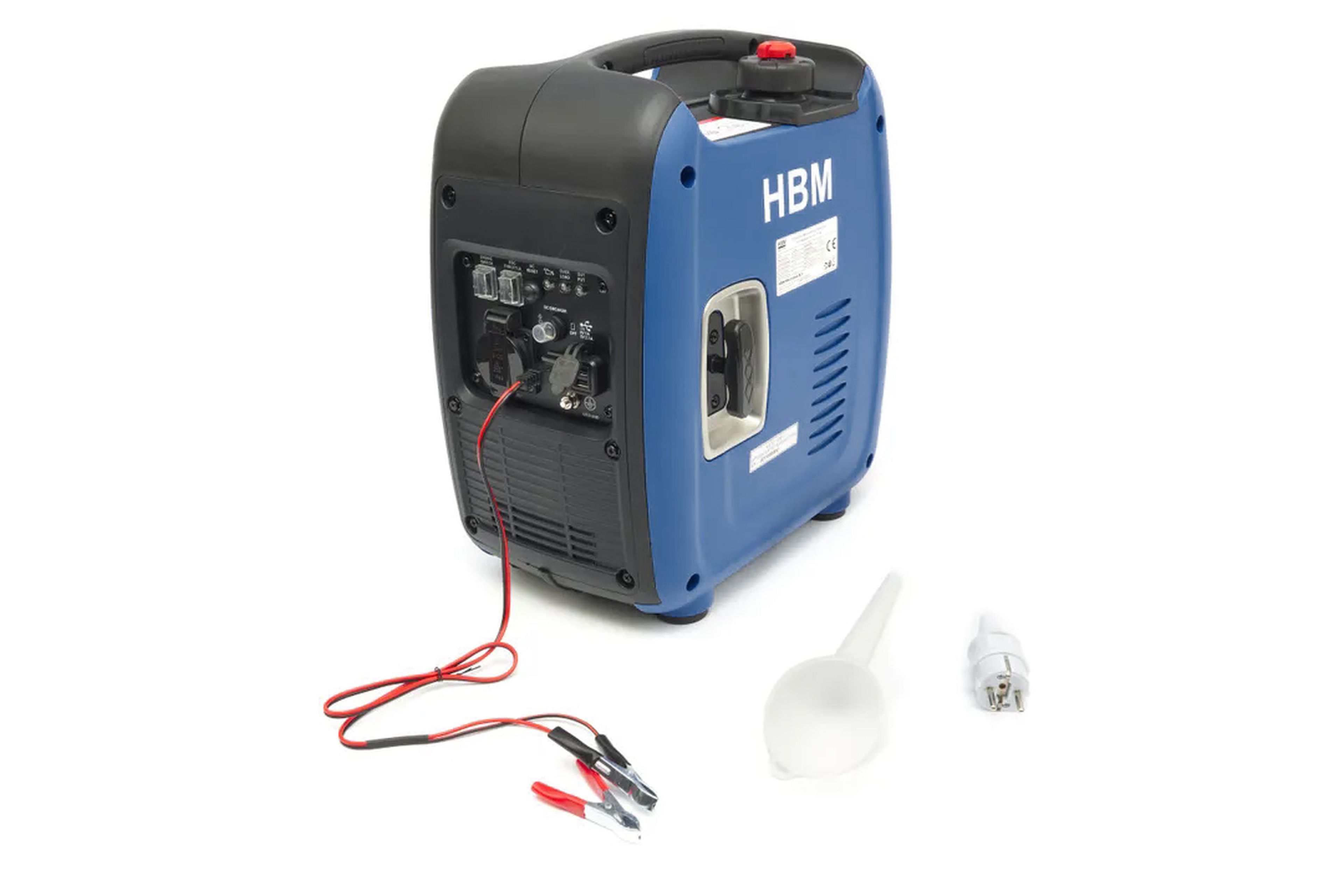 HBM generatore inverter con motore a benzina da 60 cm³ 230V/12V/5V USB 1000W Image 5