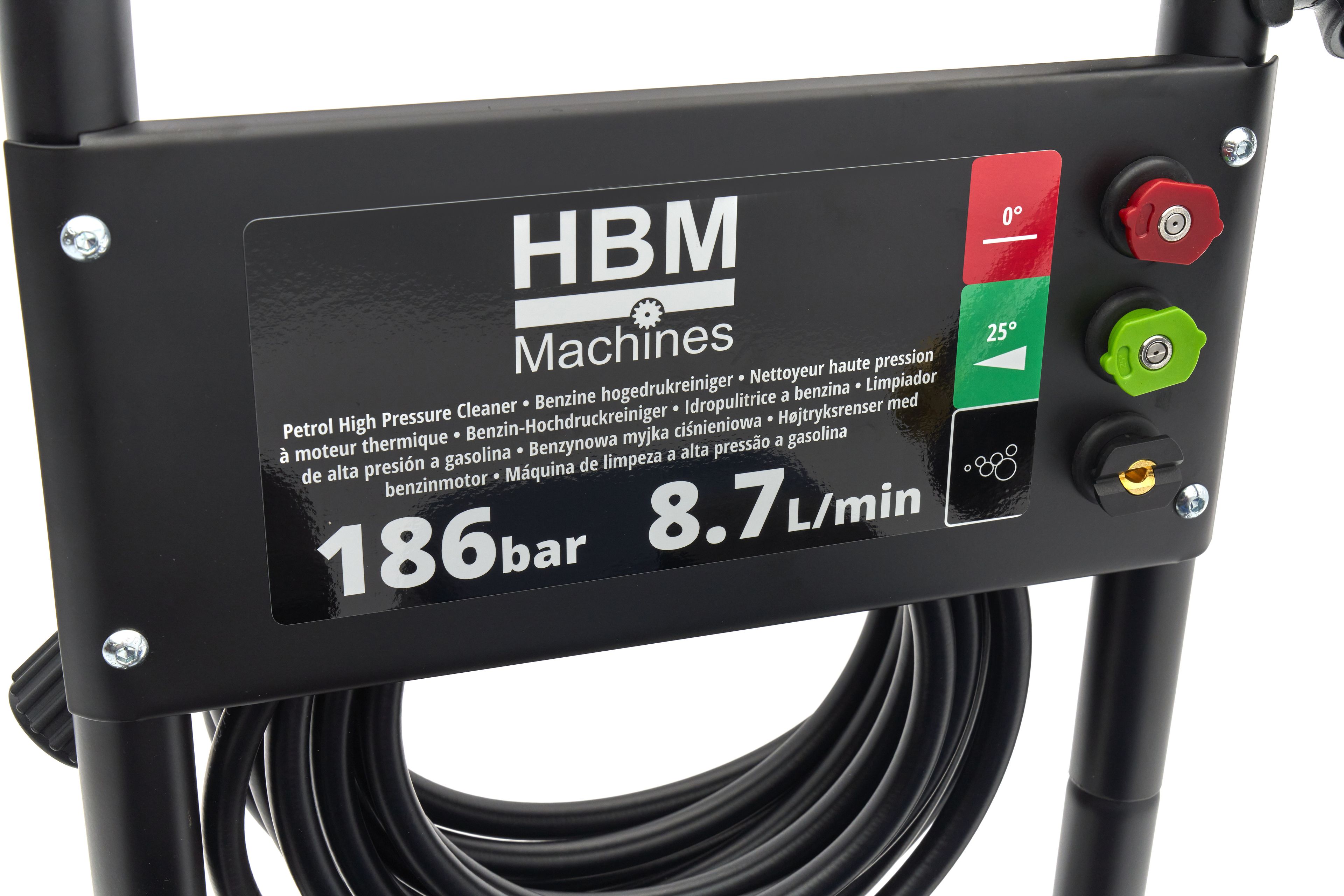 HBM benzine hogedrukreiniger 186 bar 8,7L/min 196cc Image 15
