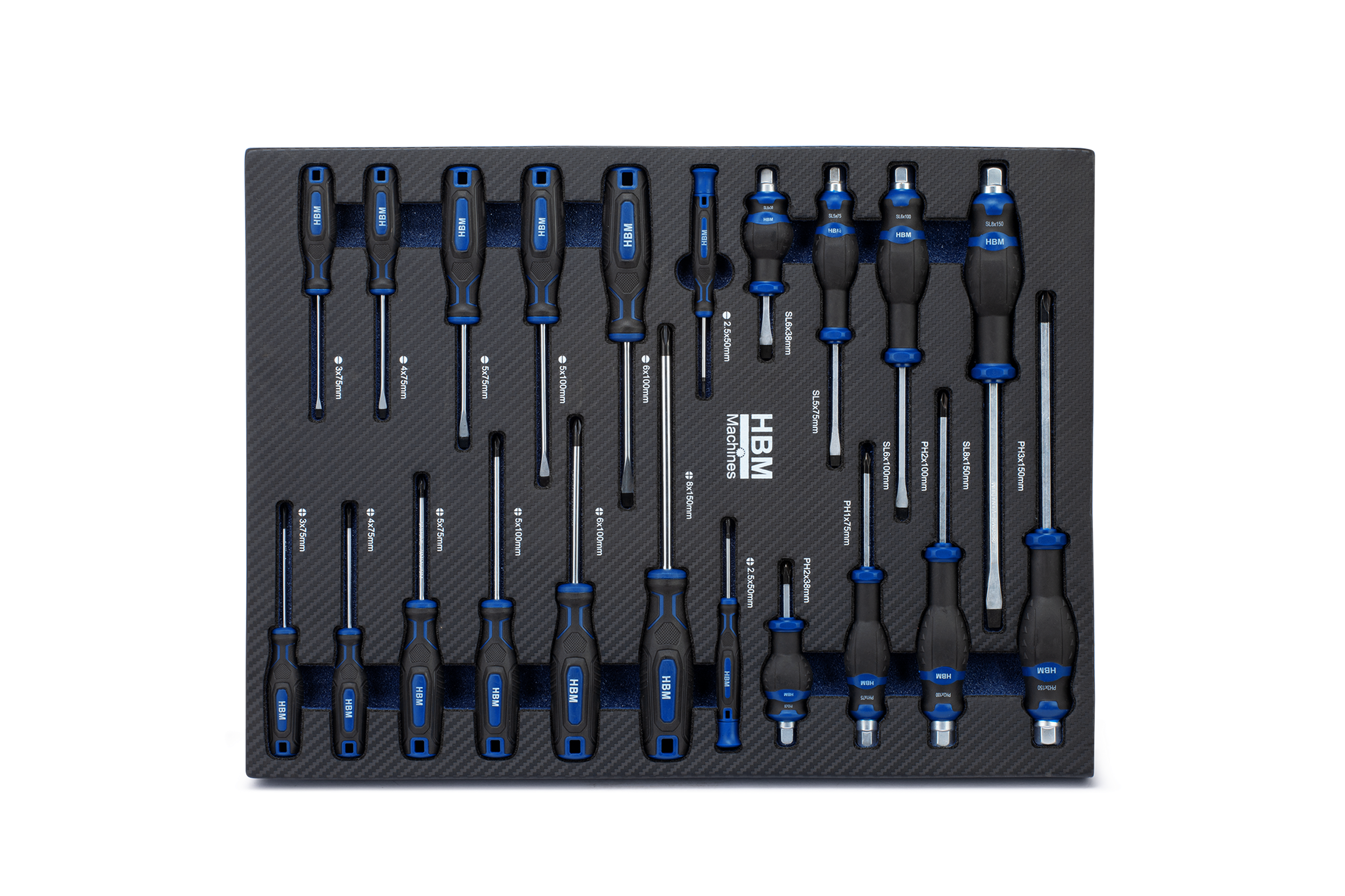 HBM inlays met gereedschapset 262-delig, voor gereedschapswagen, blauw Image 11