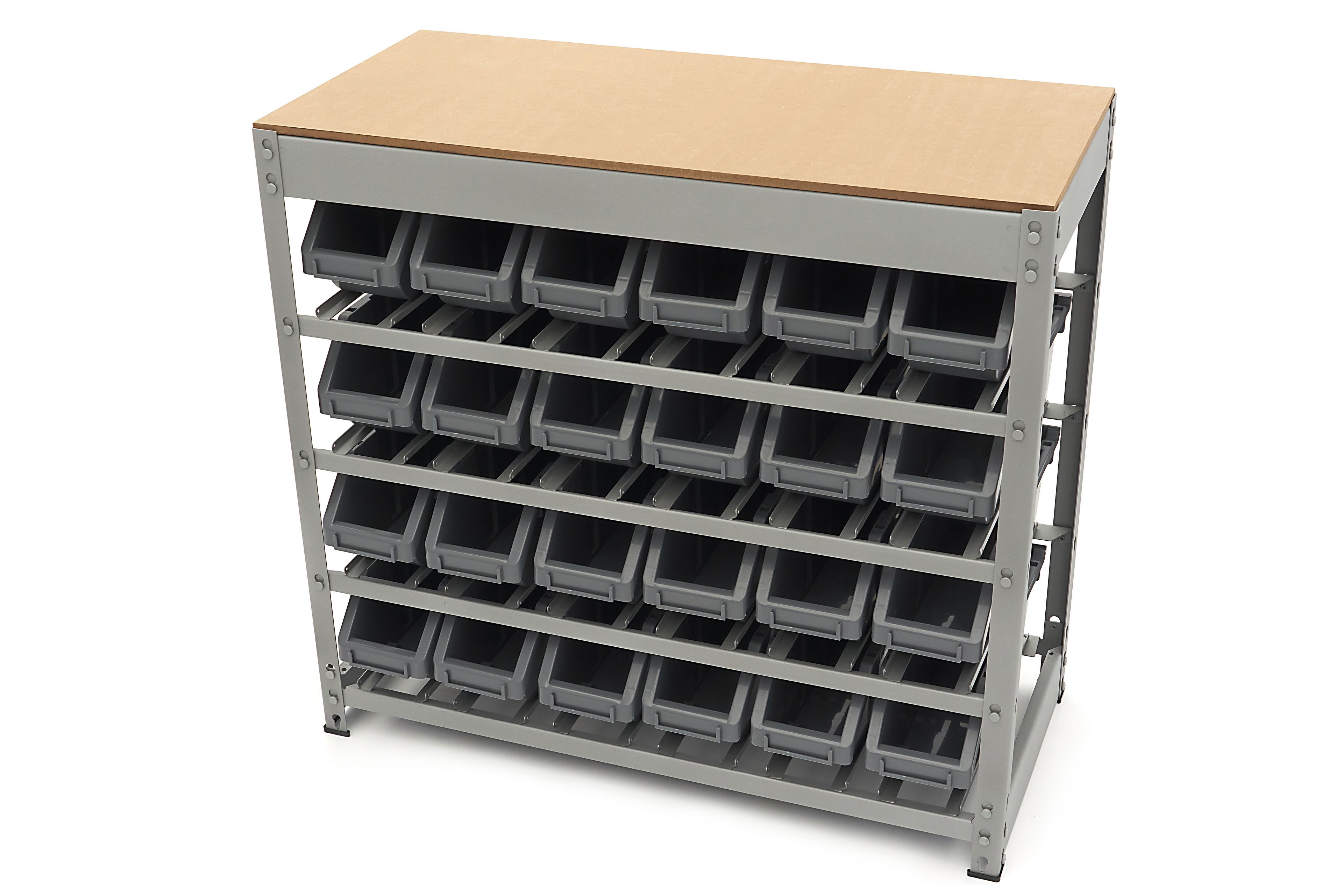 HBM Bakkenkast, Opbergsysteem, Stelling met 24 Opbergbakken Image 2