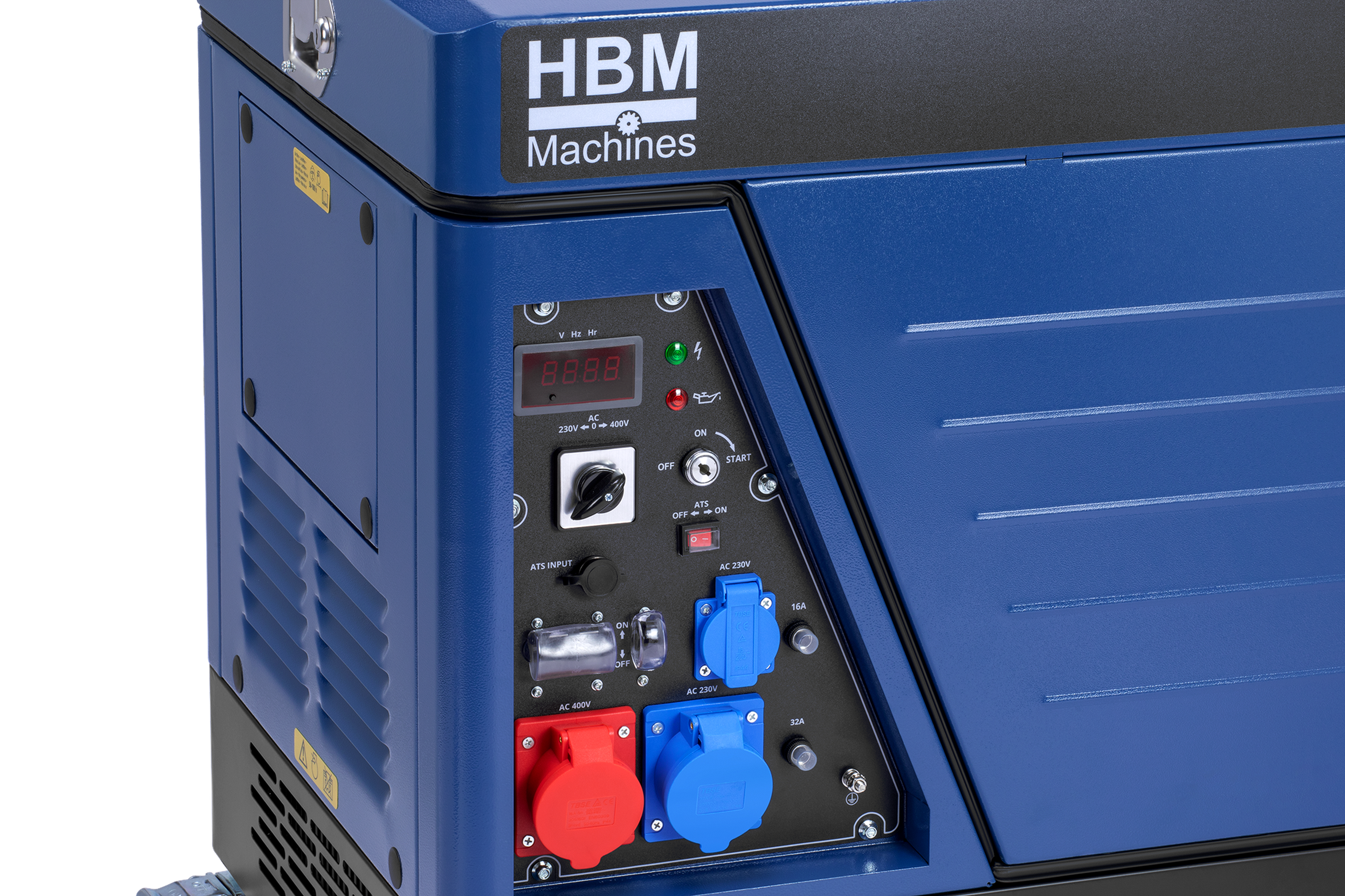 HBM générateur diesel avec moteur diesel de 733 cm³ 230V/400V 8500W Image 6