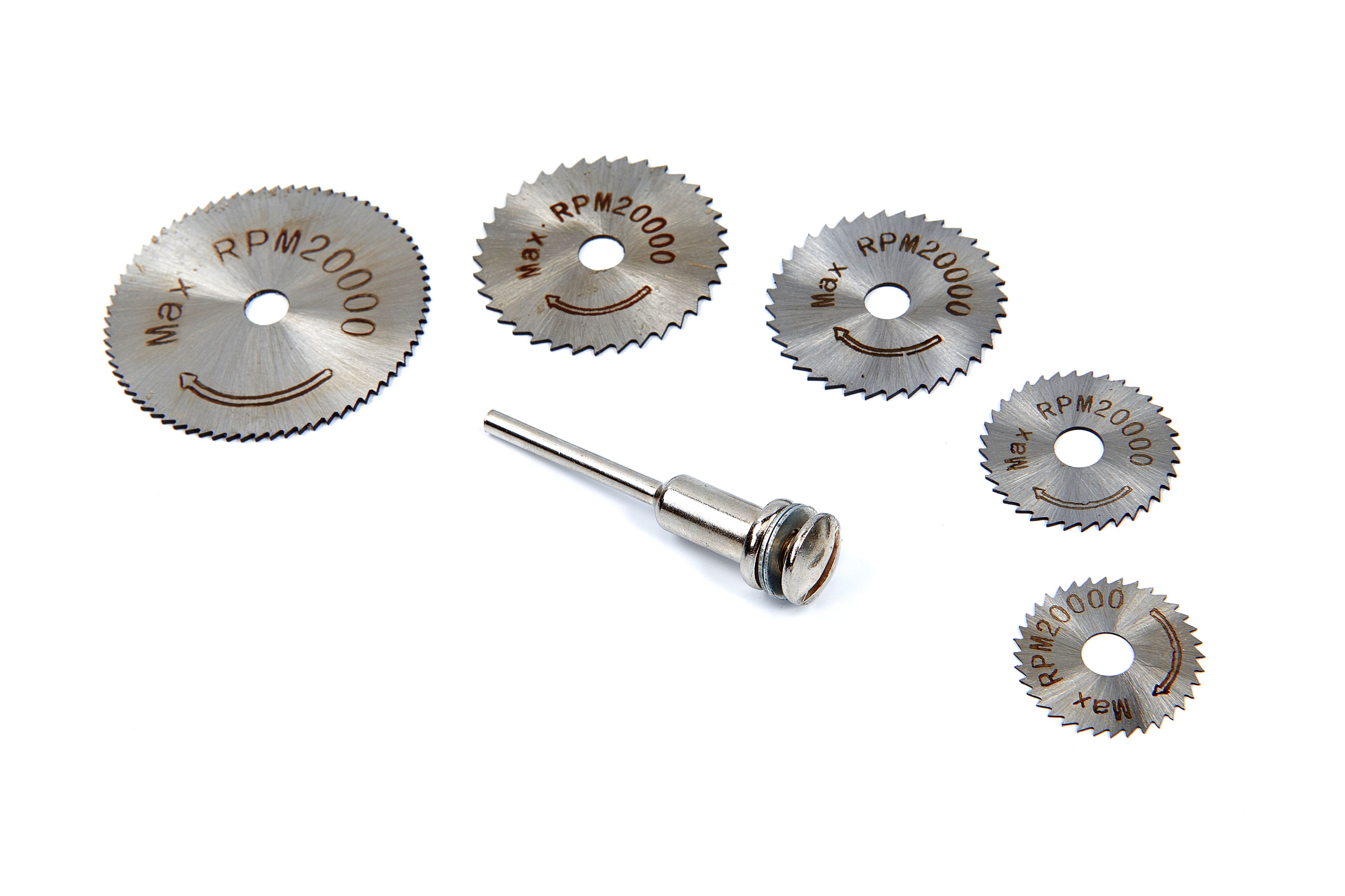 HBM Jeu de 6 lames de scie HSS