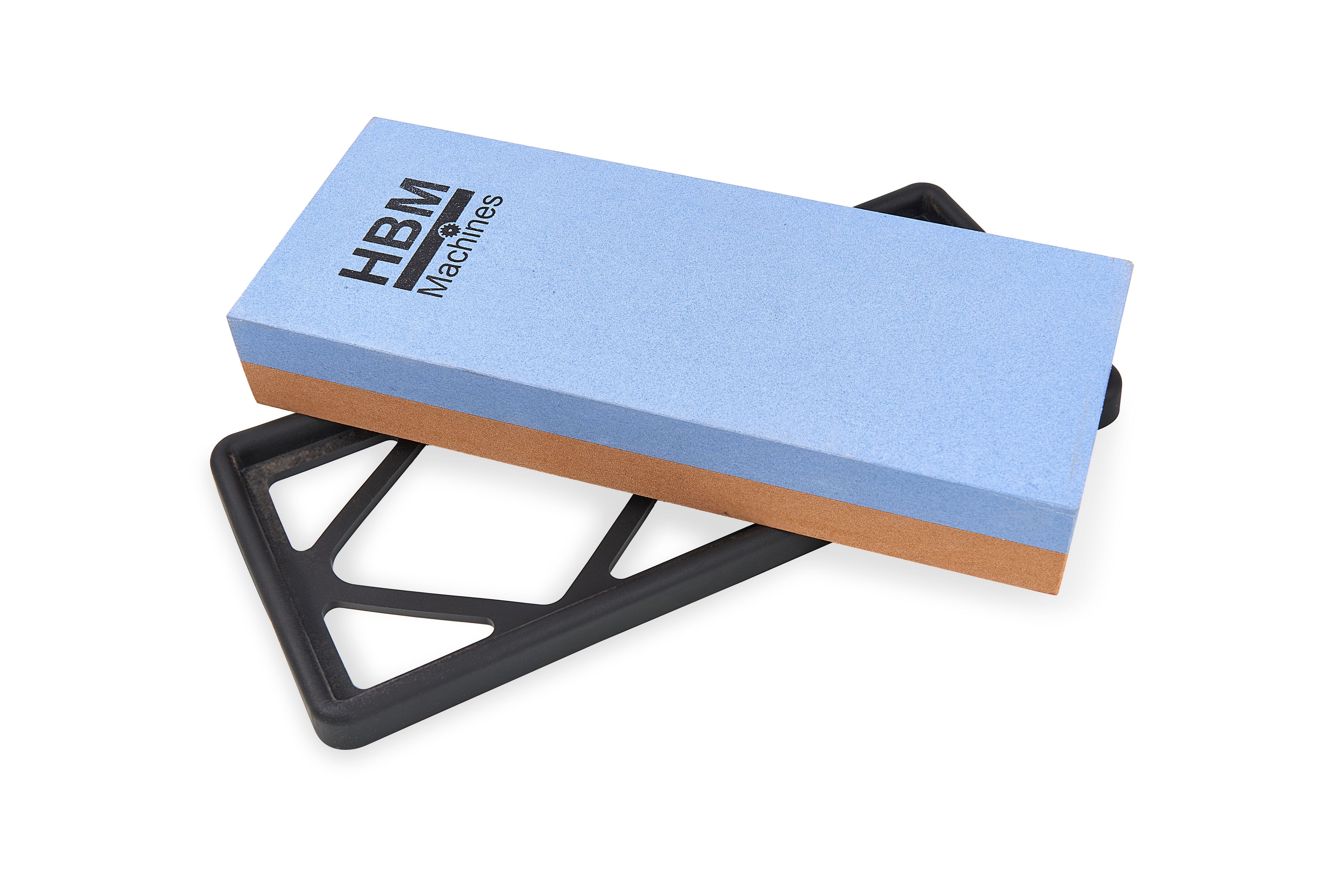 HBM pierre à aiguiser professionnelle double face K2000/5000 avec support antidérapant en caoutchouc Image 3