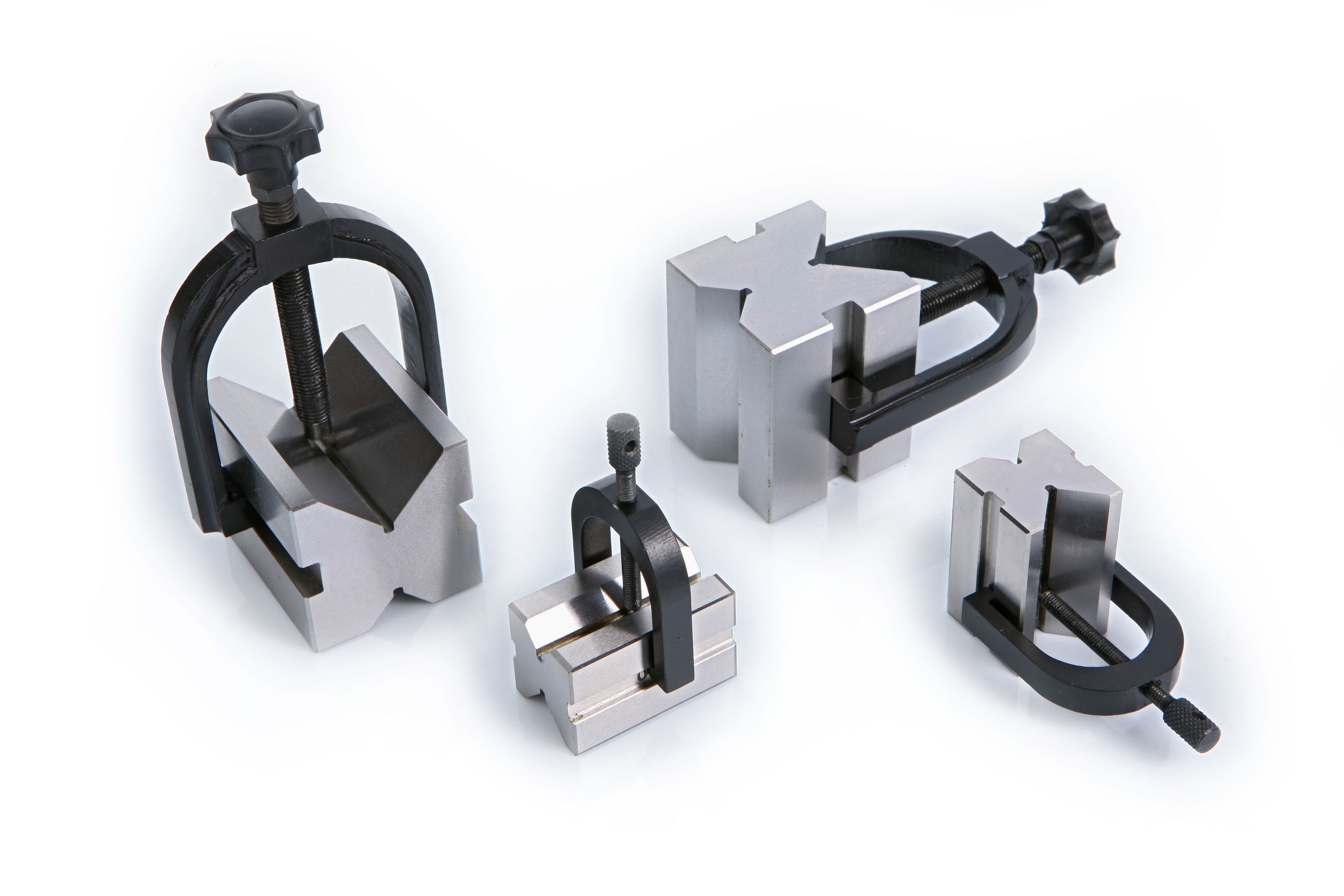 HBM V-Block-Set mit Klemme