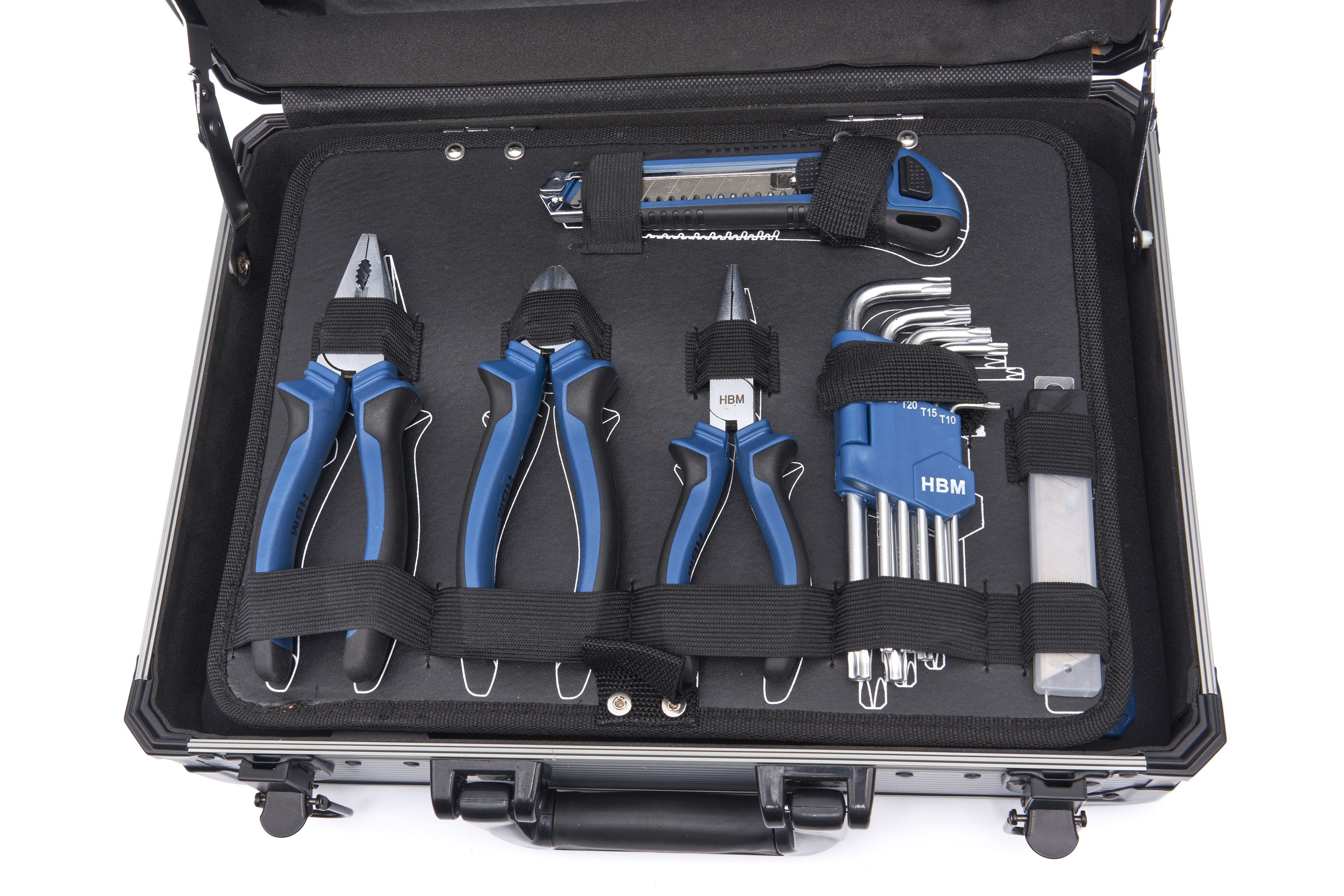 HBM gevulde gereedschapskoffer 111-delig Image 3