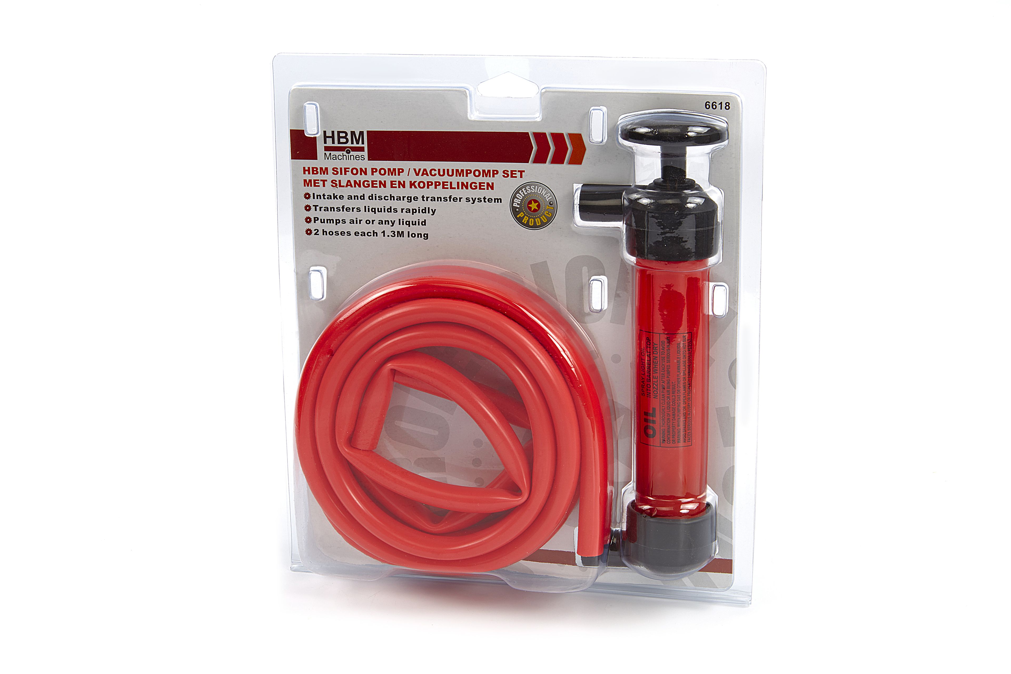 HBM Sifon pomp / Vacuumpomp / Hevelpomp set met slangen en koppelingen Image 2