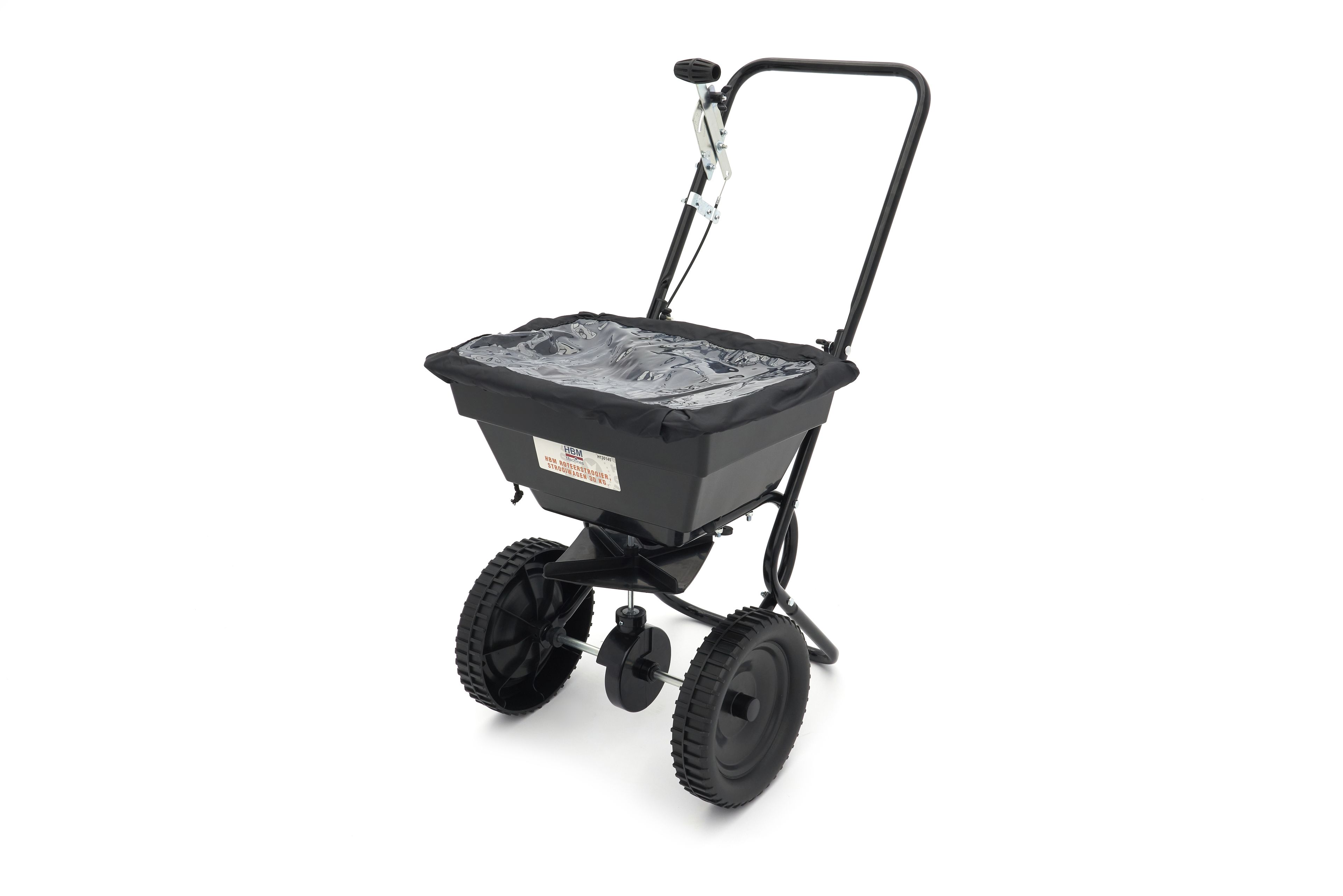 Epandeur rotatif HBM, chariot d'épandage 30 Kg.