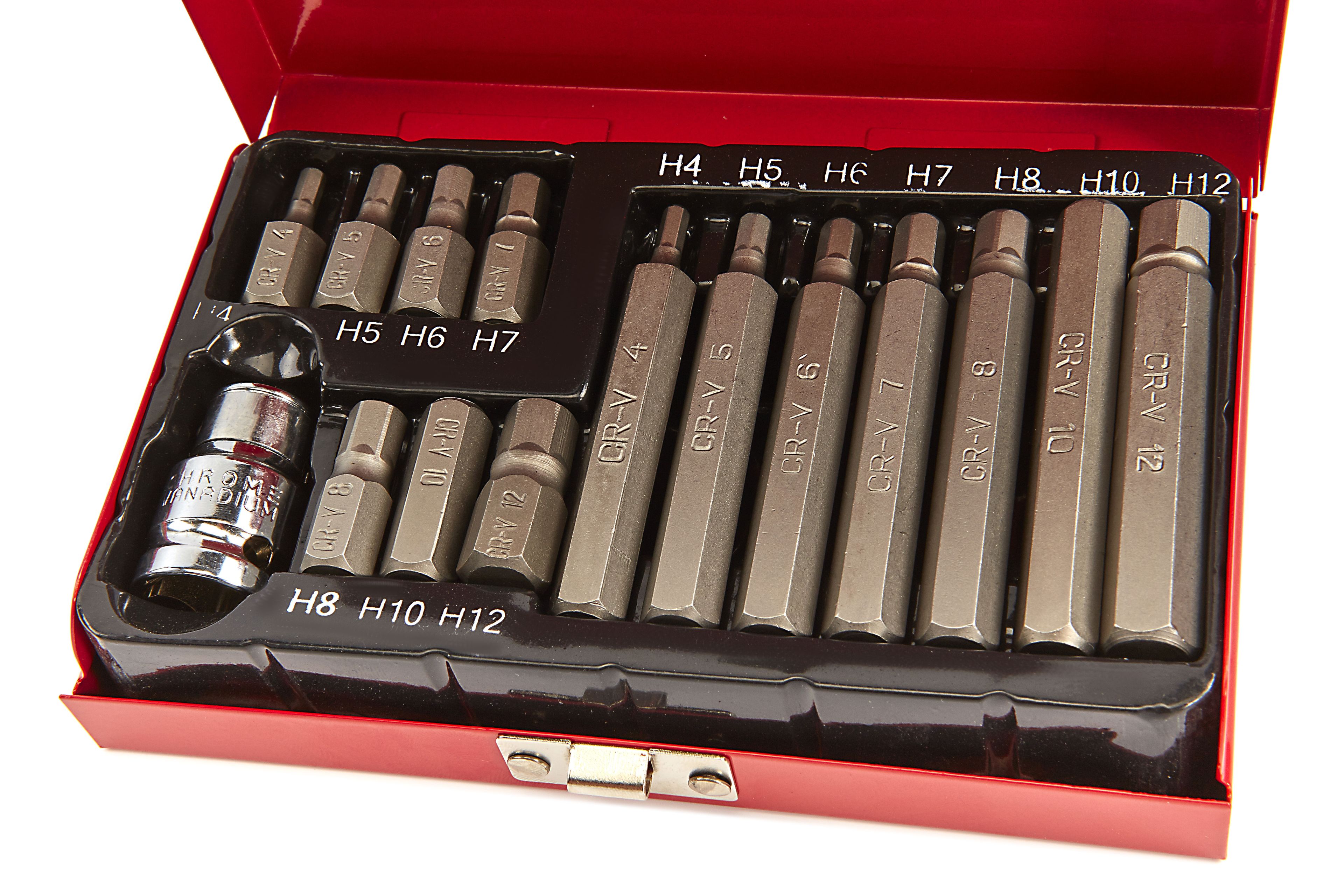 HBM 15-teiliger sechskant-Bitsatz mit 1/2 inch-Adapter Image 2