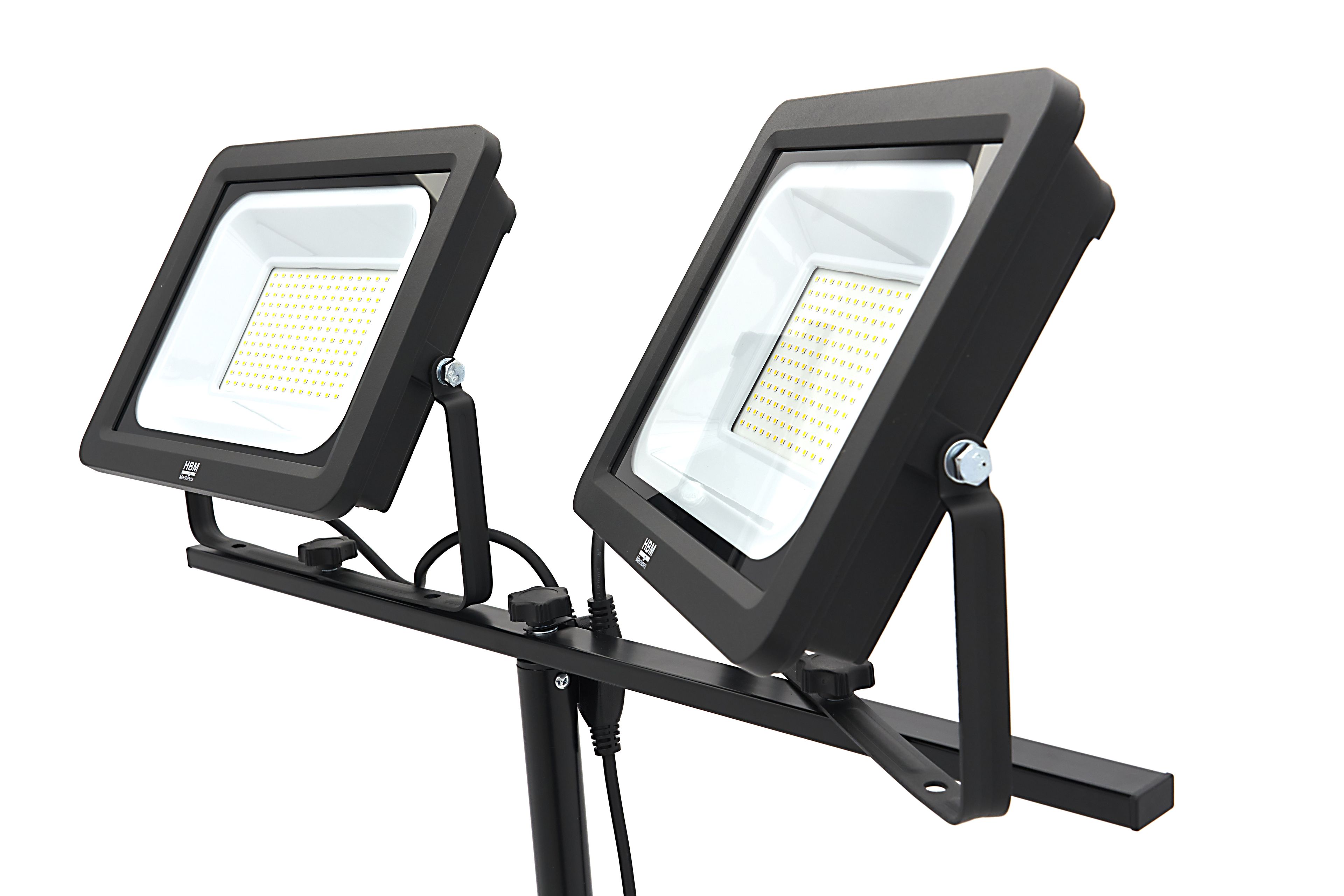 HBM dubbele LED bouwlamp met statief 5000K 15.500 lm | 150 W Image 6