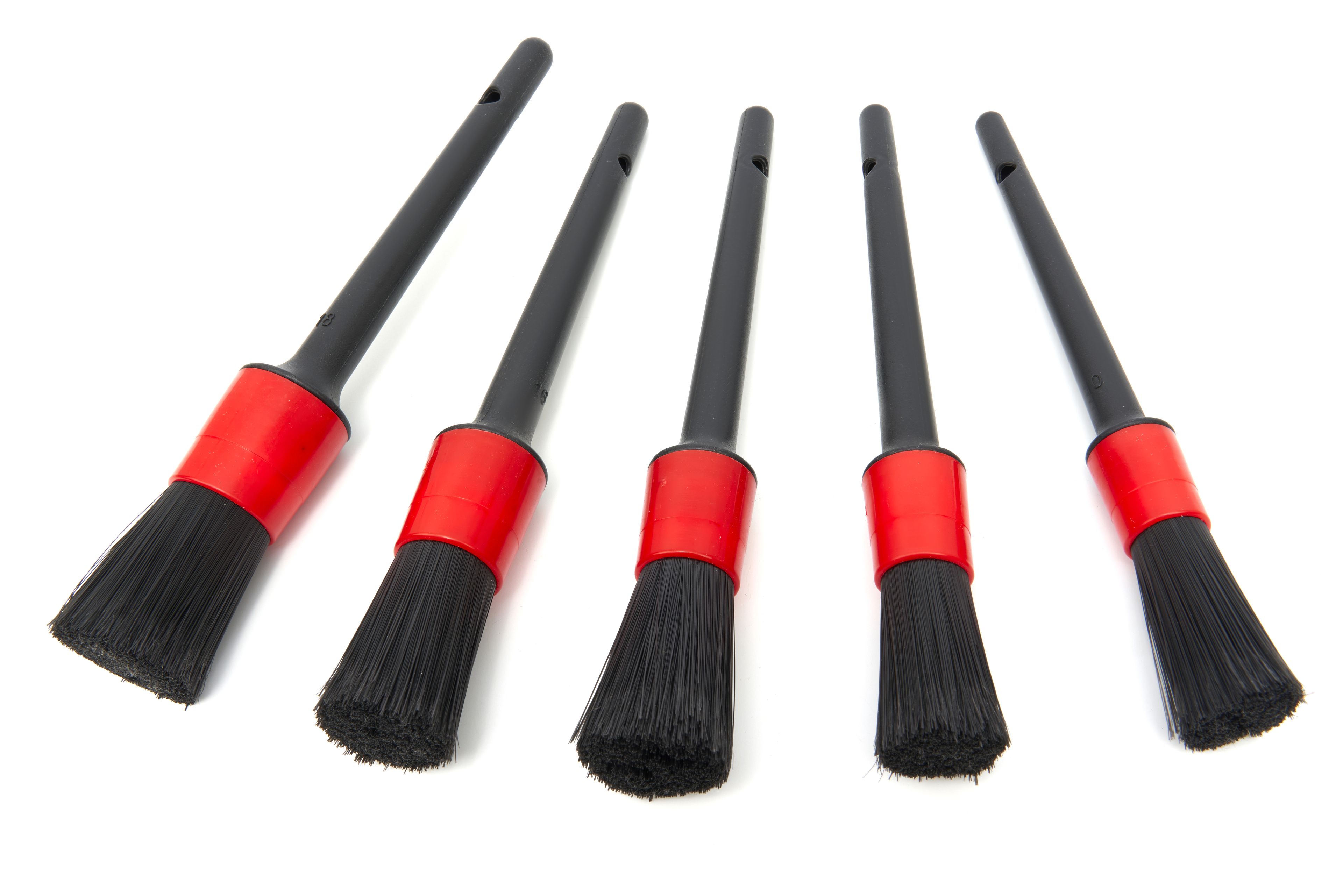 HBM Jeu de brosses intérieures 5 pièces, brosses pour jantes pour l'entretien des voitures