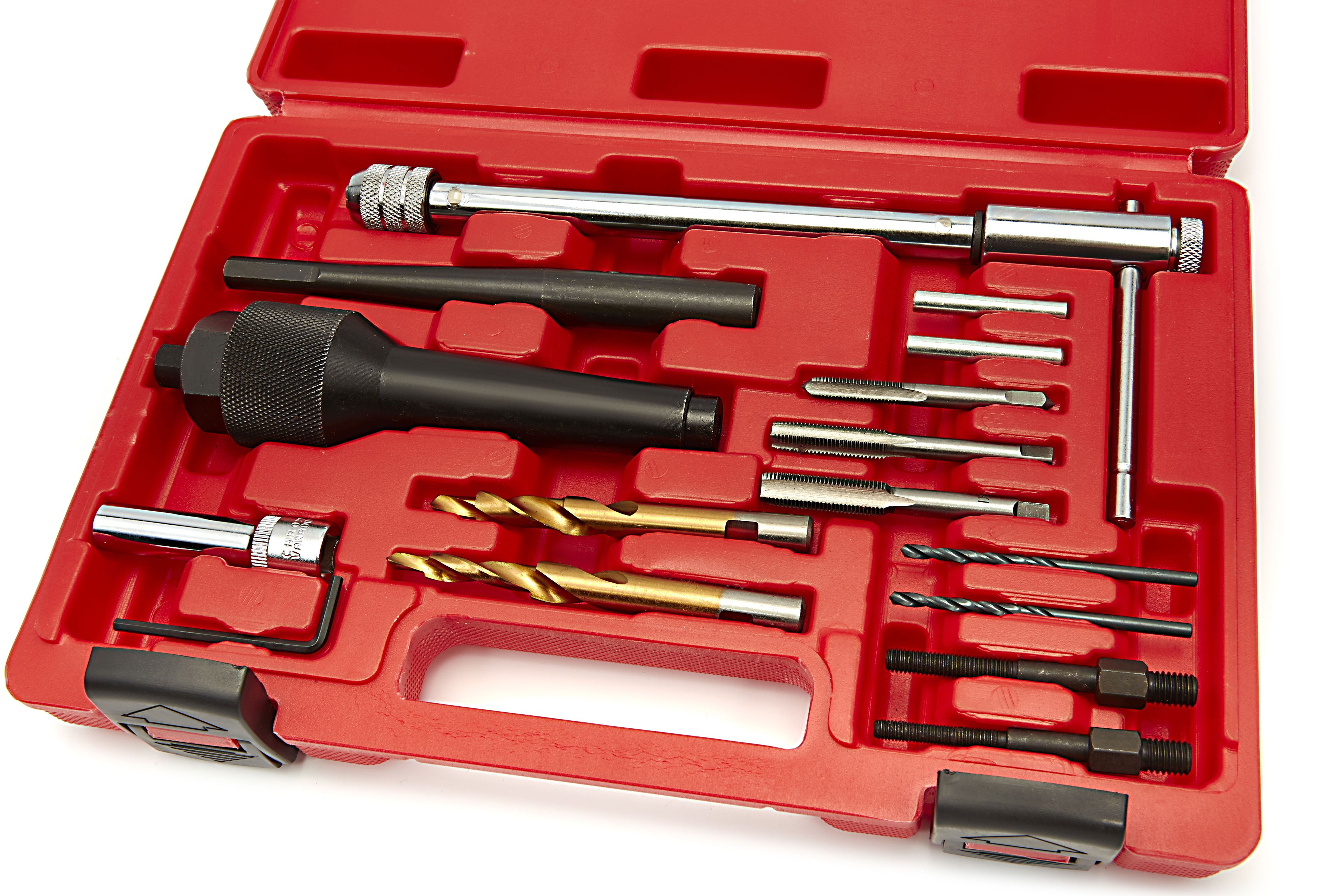 HBM Jeu d'extracteurs de bougies de préchauffage 16 pièces 8 - 10 mm Image 2