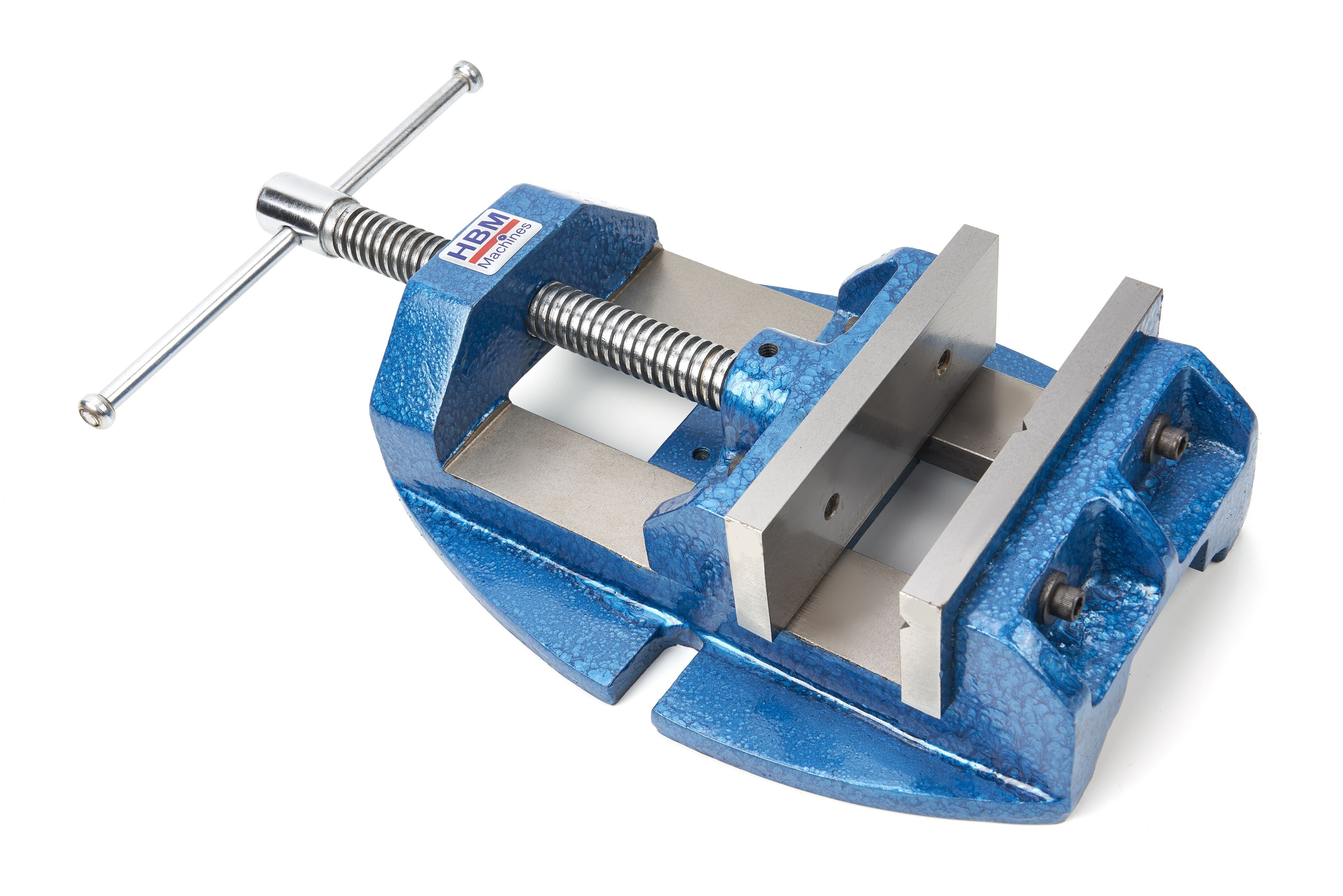 HBM 135 mm. Morsa professionale da trapano, morsa fresatrice con ganasce a V