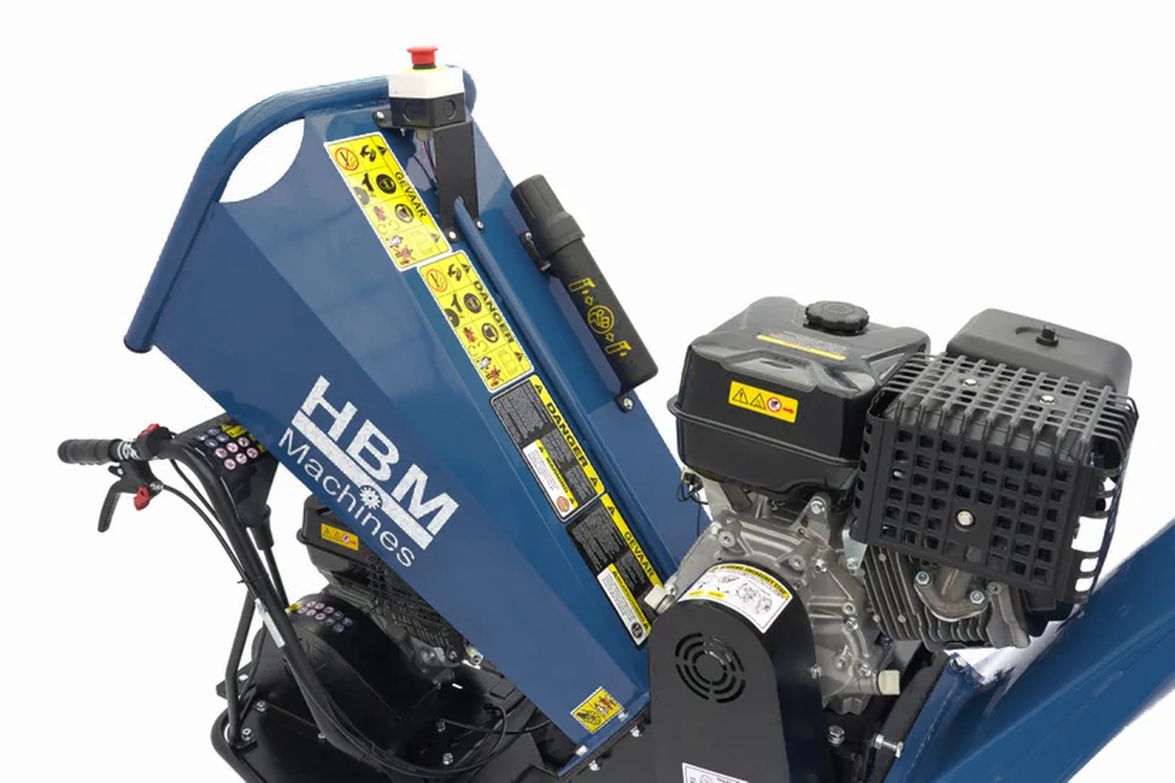 Broyeur à essence HBM Professional 4 Stroke 15 HP - 420 cc - Broyeur de bois sur chenilles Image 12