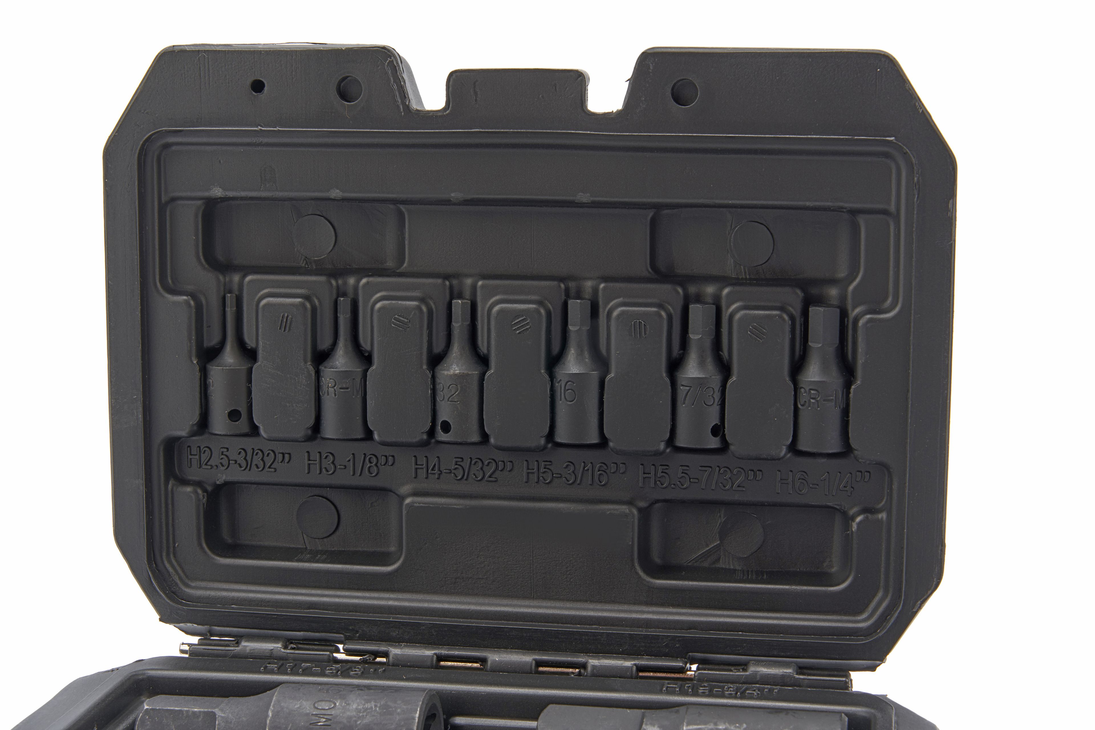 Jeu de douilles HBM à embout hexagonal en pouces 14 pièces Image 2