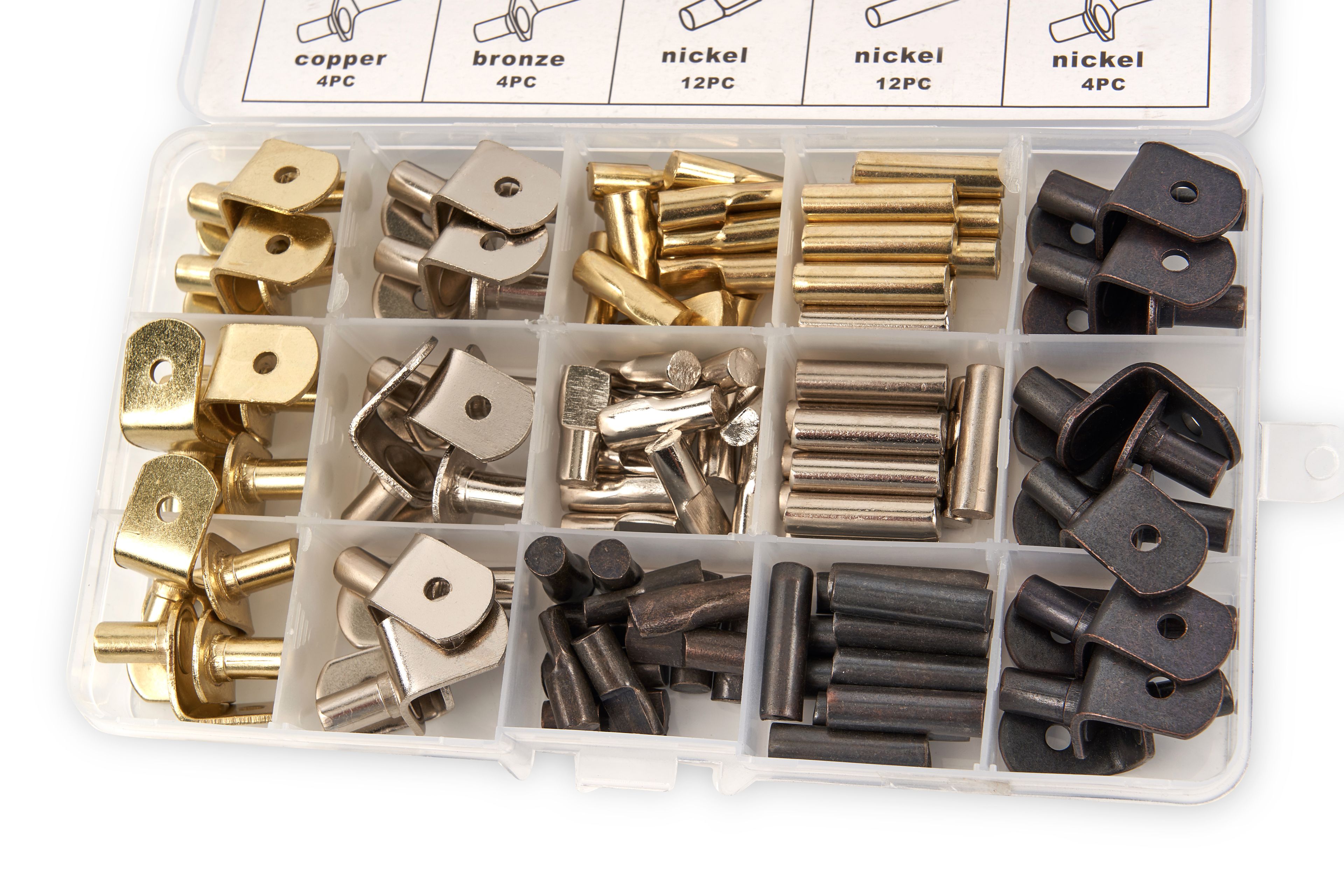 HBM 108 Pezzi Supporti per ripiani e Supporti per ripiani con Ril Image 2