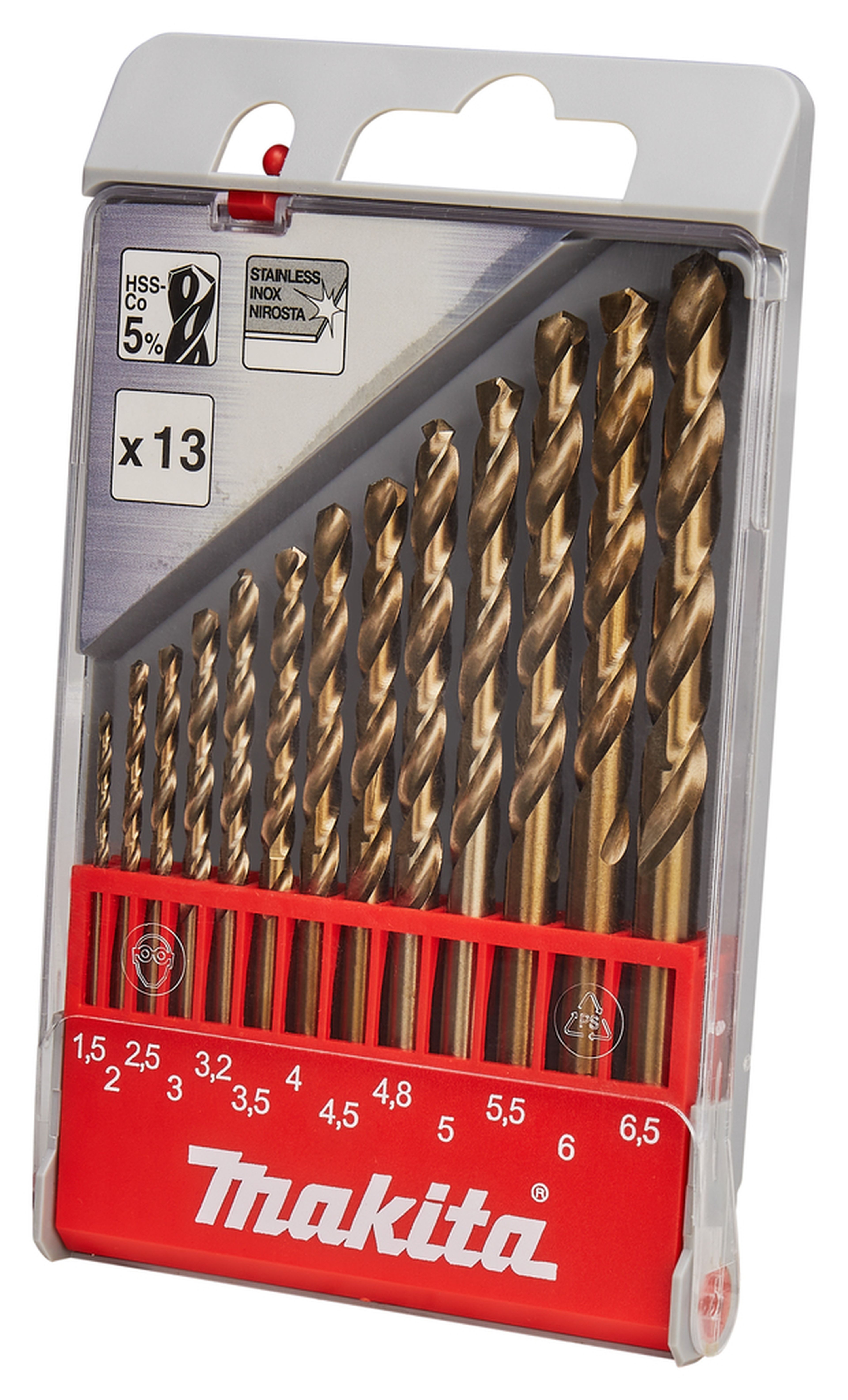 Set di punte metalliche Makita 13 pezzi D-57180