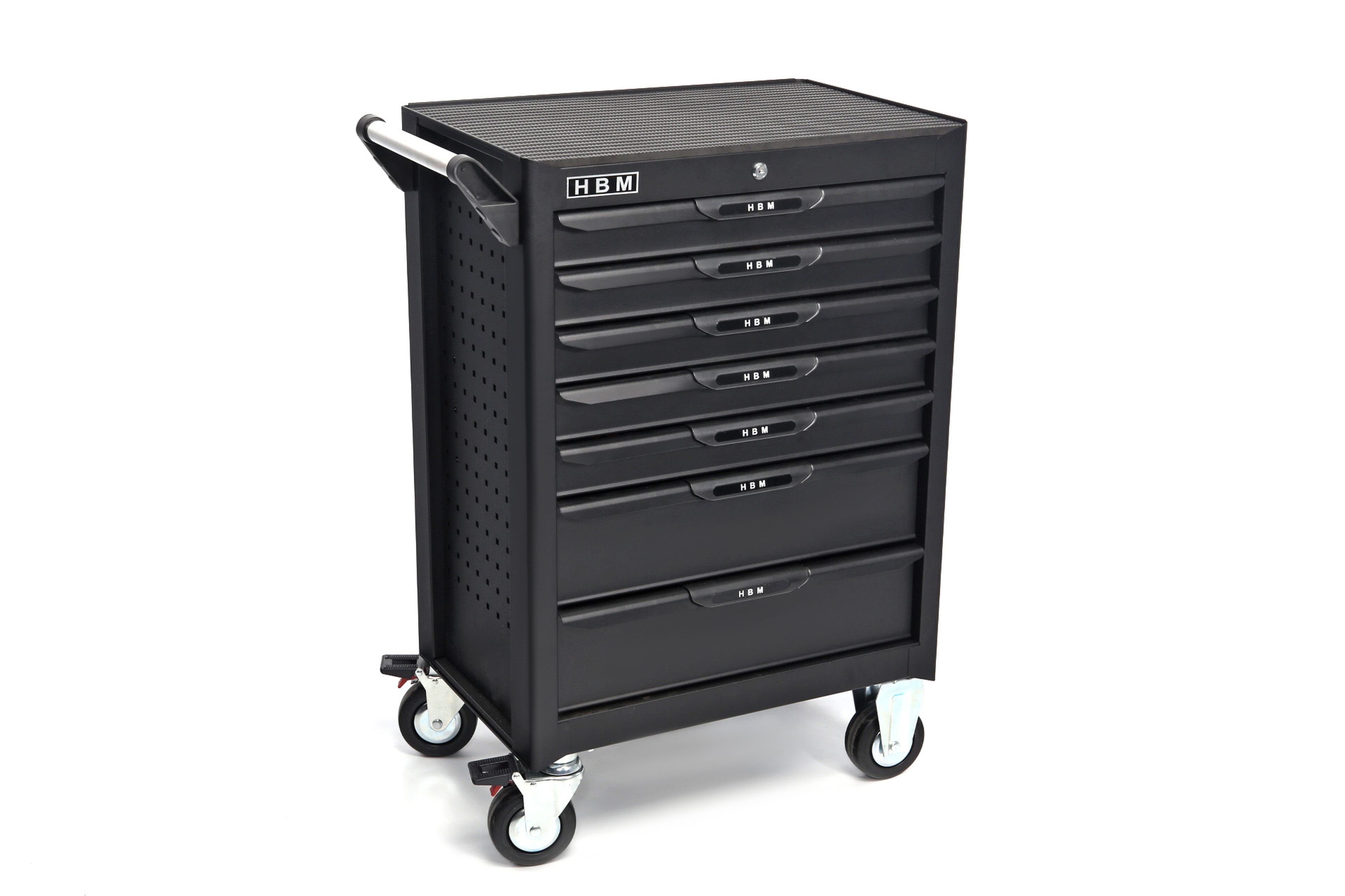 HBM deluxe gevulde gereedschapswagen, 283 delig, zwart Image 2