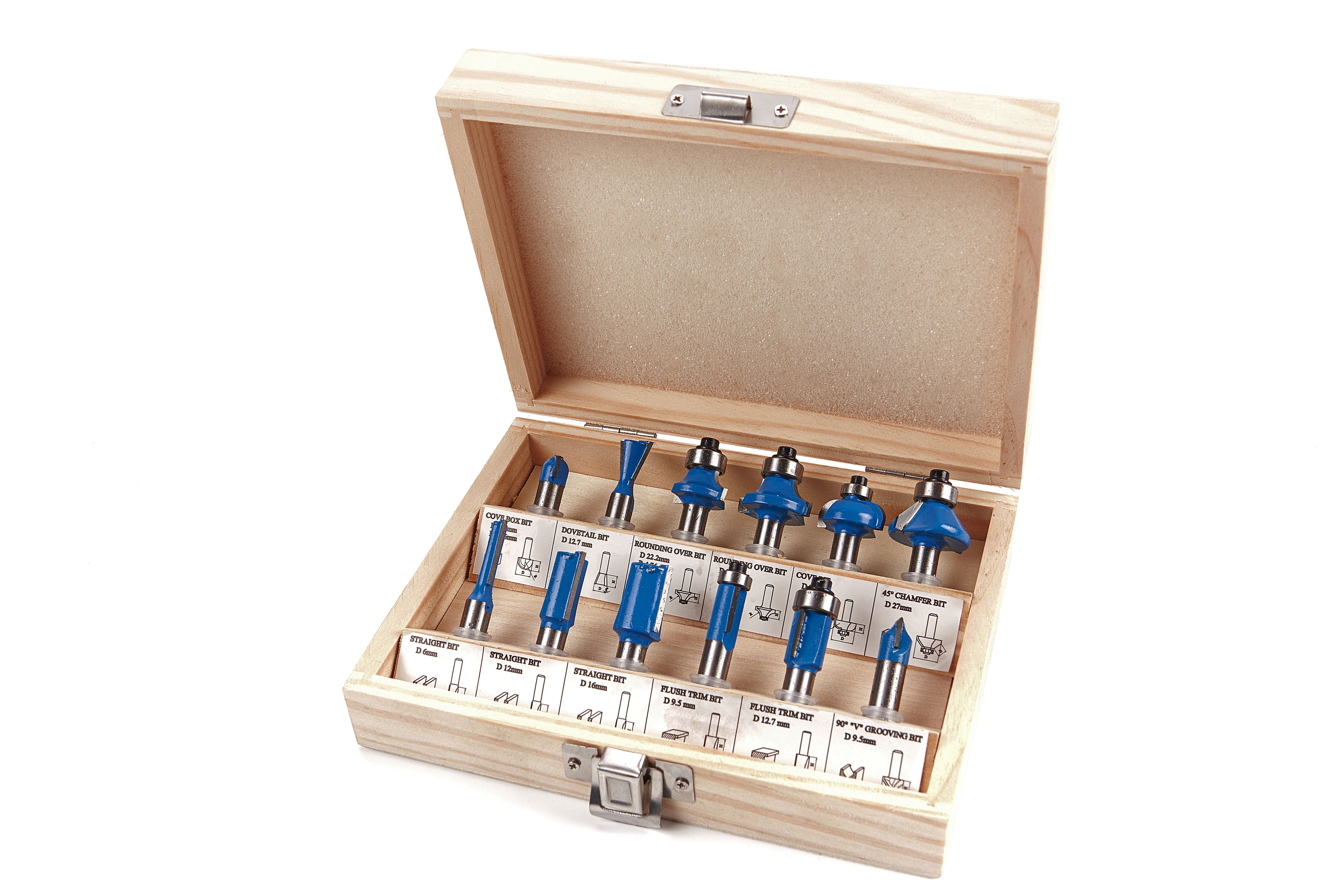 HBM 12 Delige Houtfrezenset