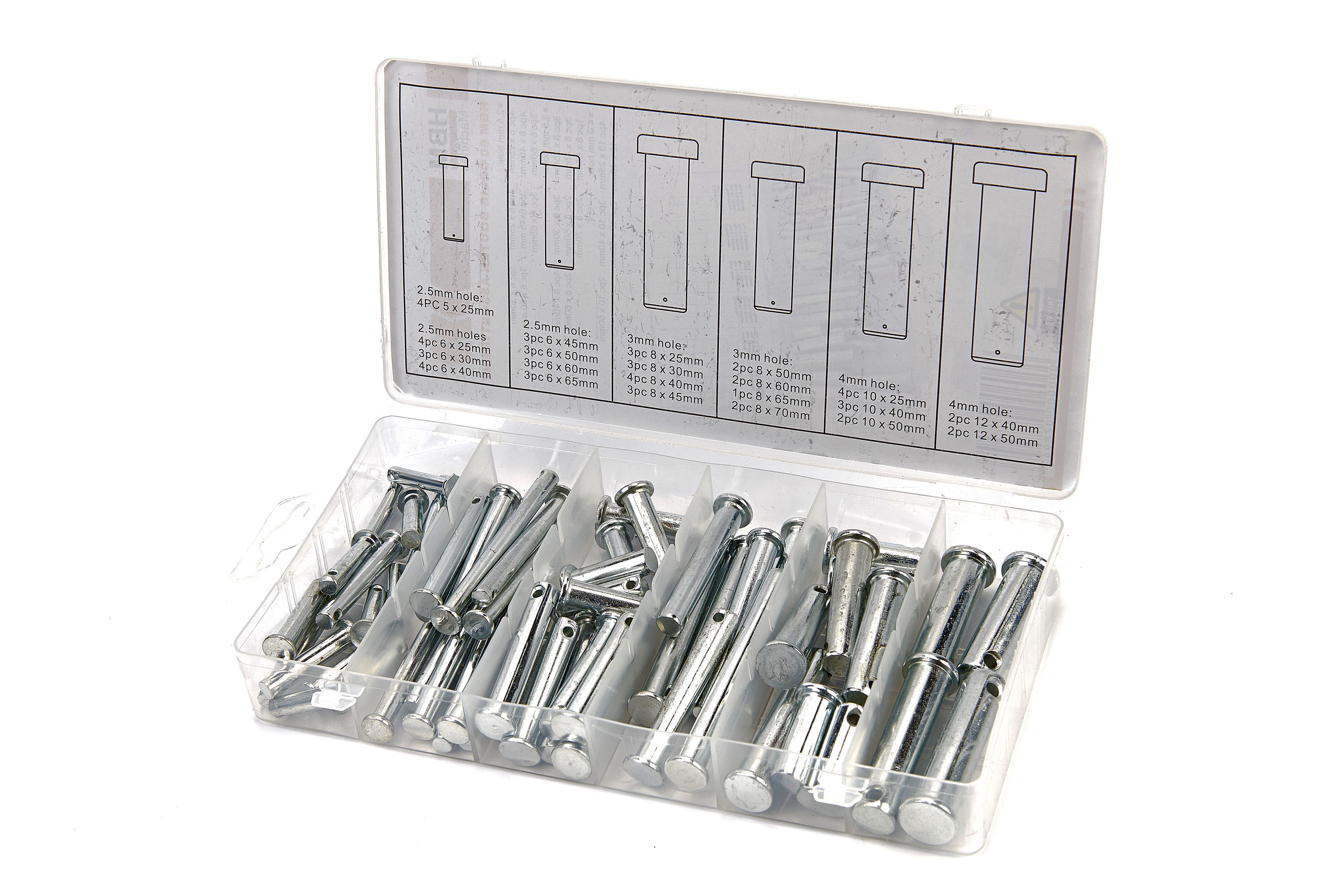 Conjunto de pasadores de retención HBM de 60 piezas