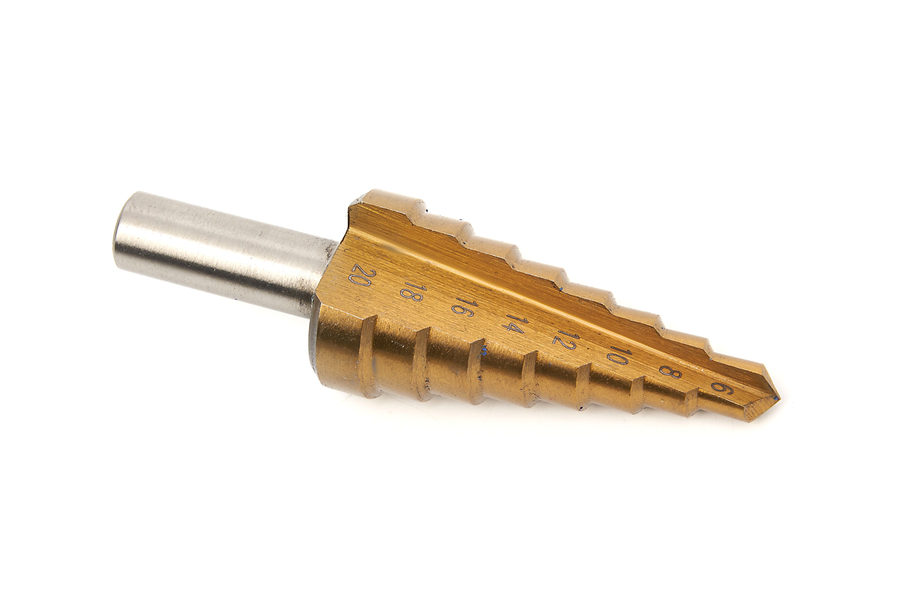 Conjunto de brocas escalonadas HSS de 3 piezas recubiertas de TIN / Conjunto de brocas de escalón Image 6