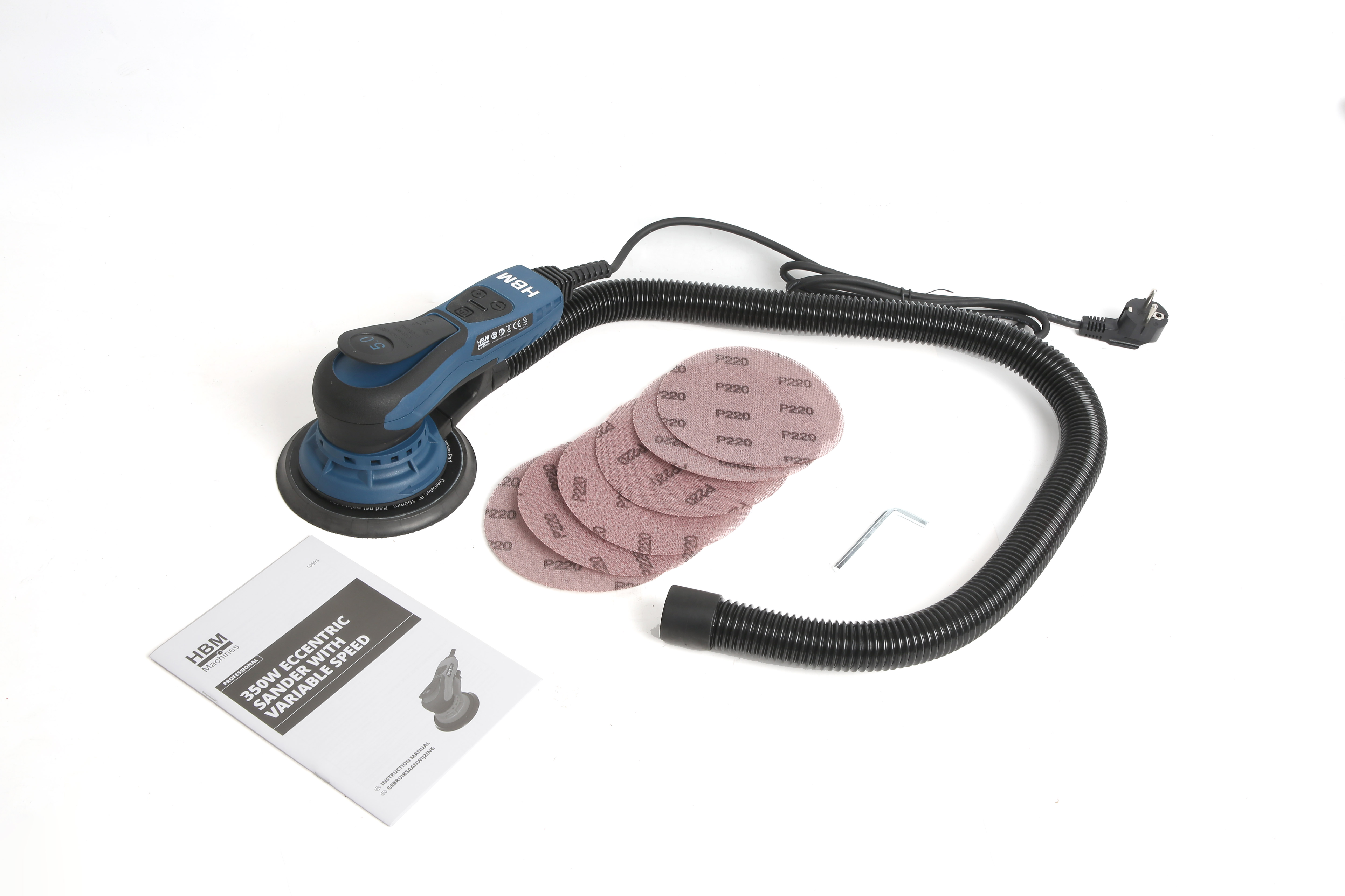 HBM 350W ponceuse excentrique à vitesse variable