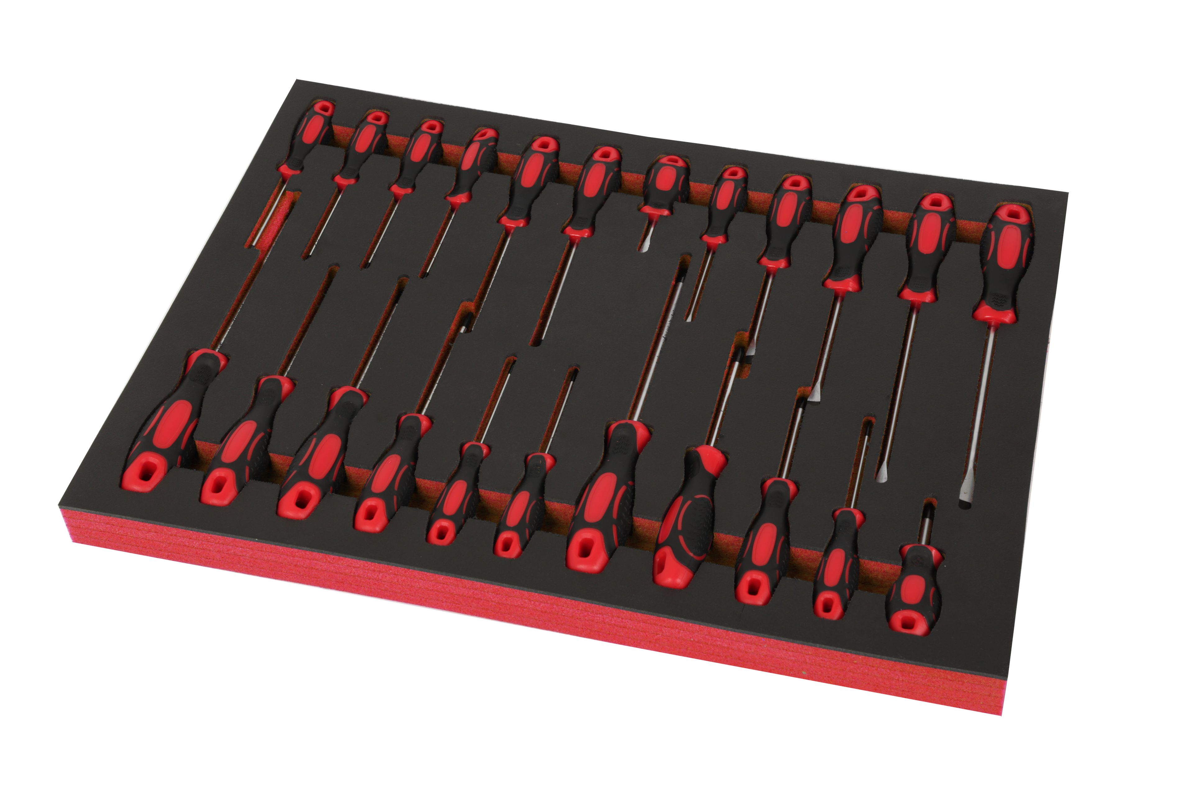 HBM 23 Delige Schroevendraaierset in Carbon Foam inlay voor Gereedschapswagen