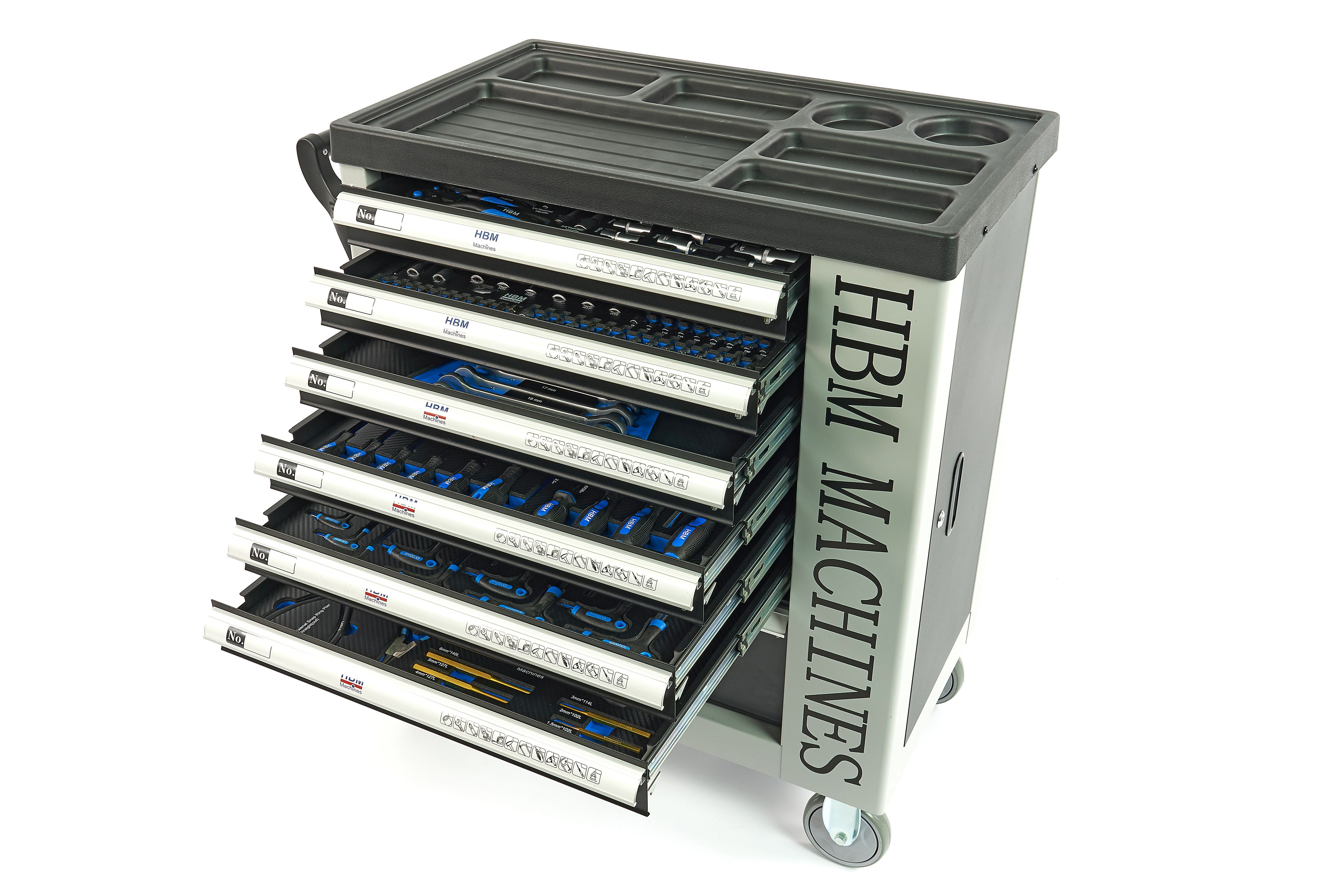 HBM servante à outils garnie 262 pièces, noir Image 26