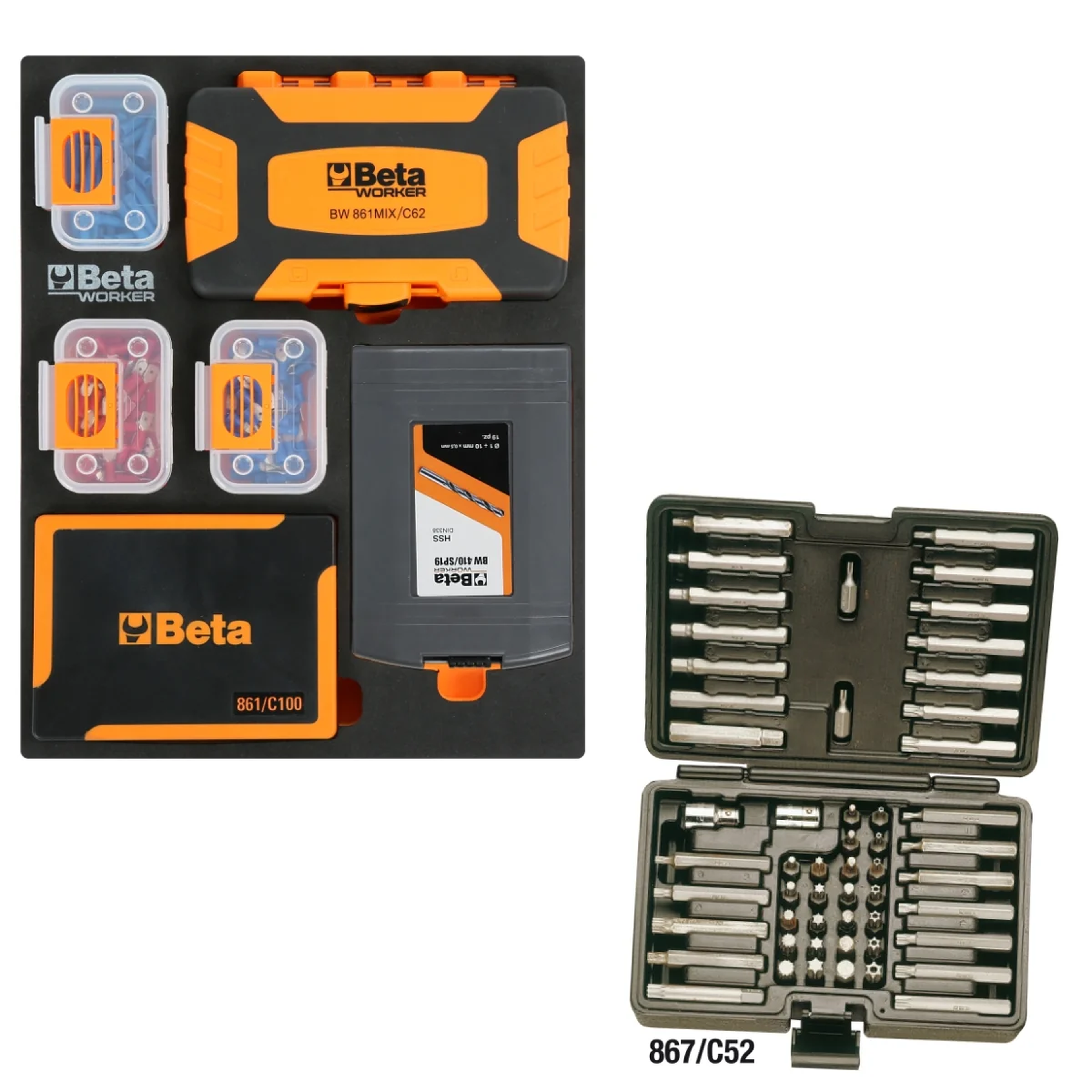 Beta gereedschapswagen 8 laden, 1061-delig, BW 2400 RSC24AXXL-O, oranje Image 9