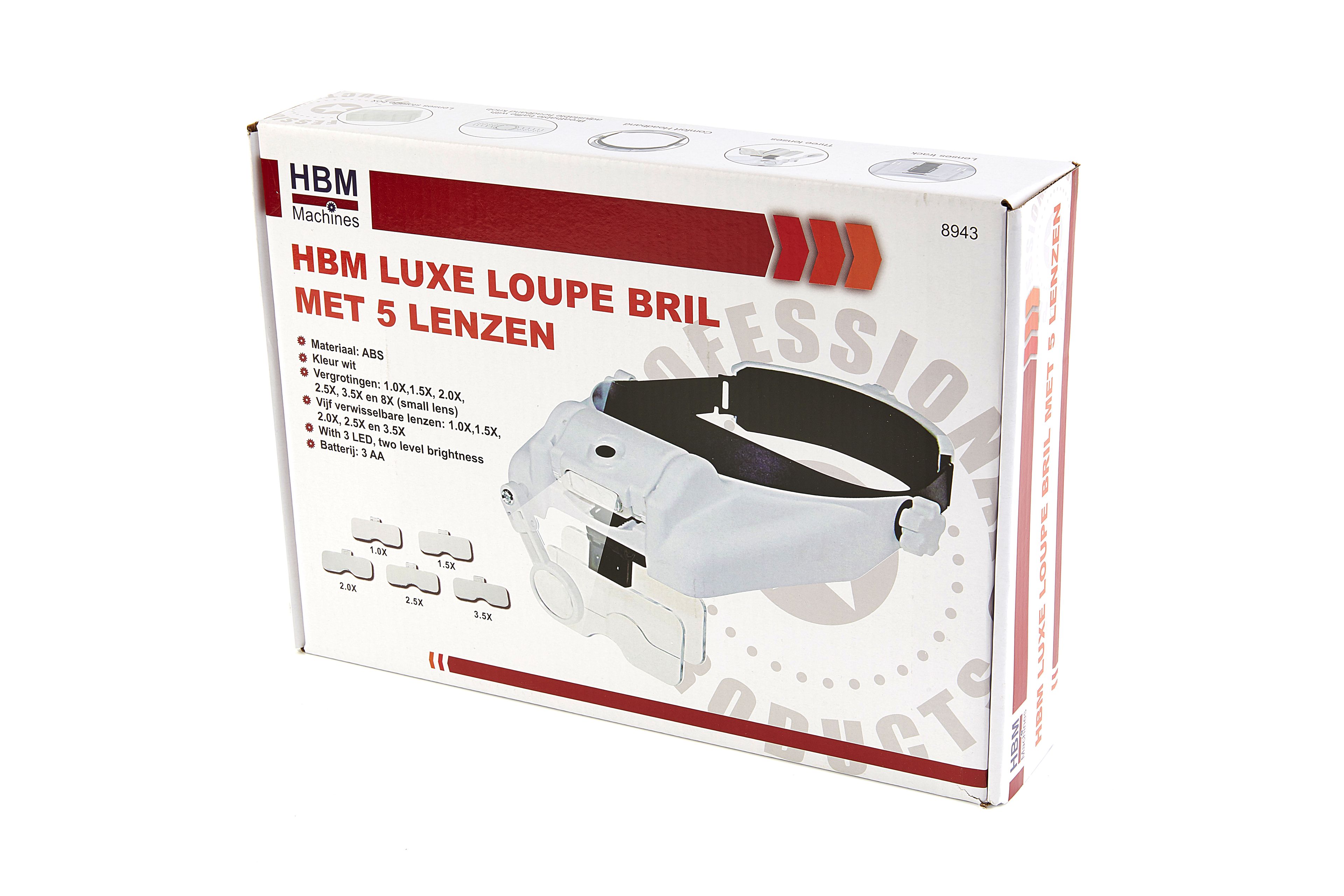 HBM Luxe Loupe Bril met 5 Lenzen Image 6