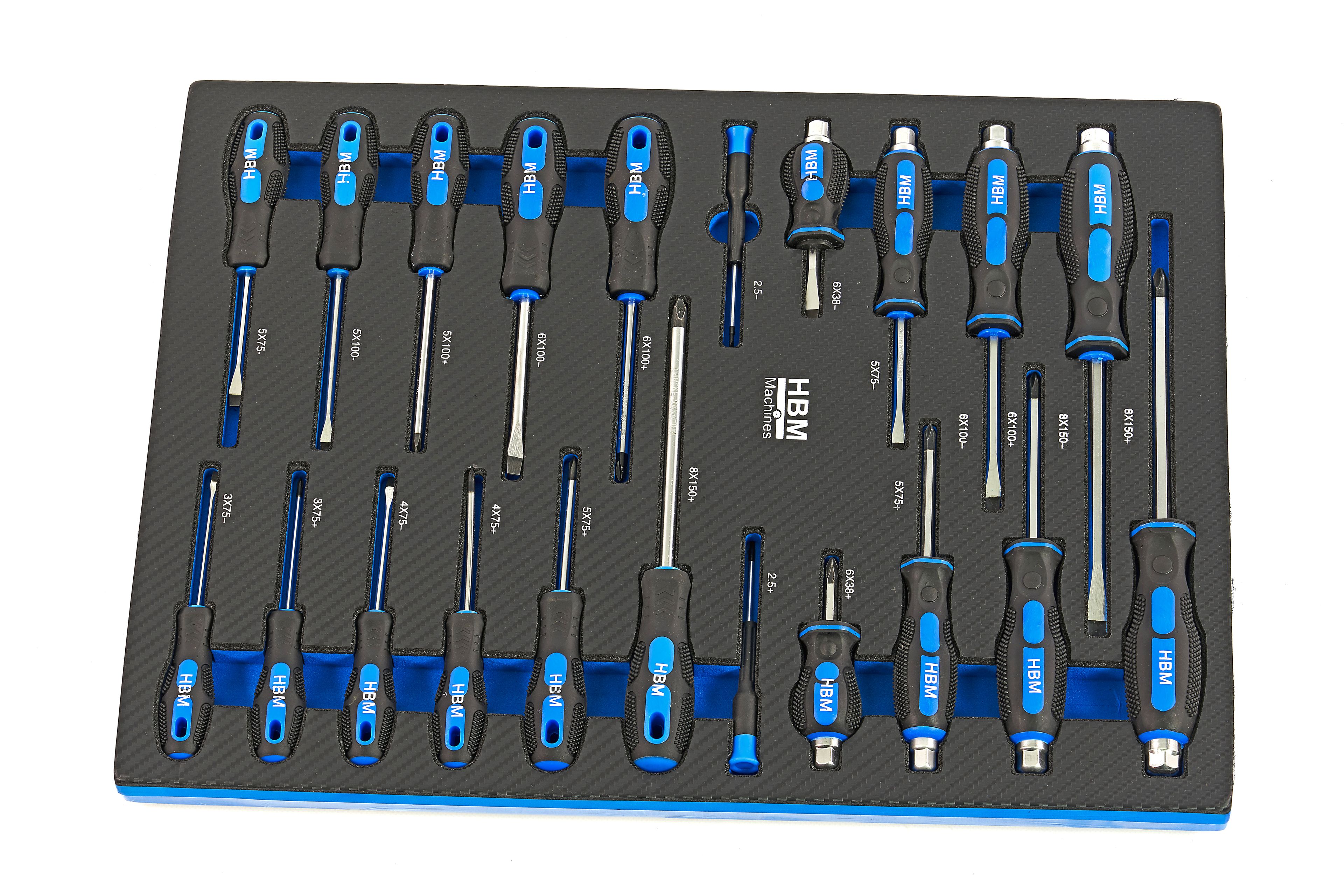 HBM inlays met gereedschapset 245-delig, voor gereedschapswagen, blauw Image 7