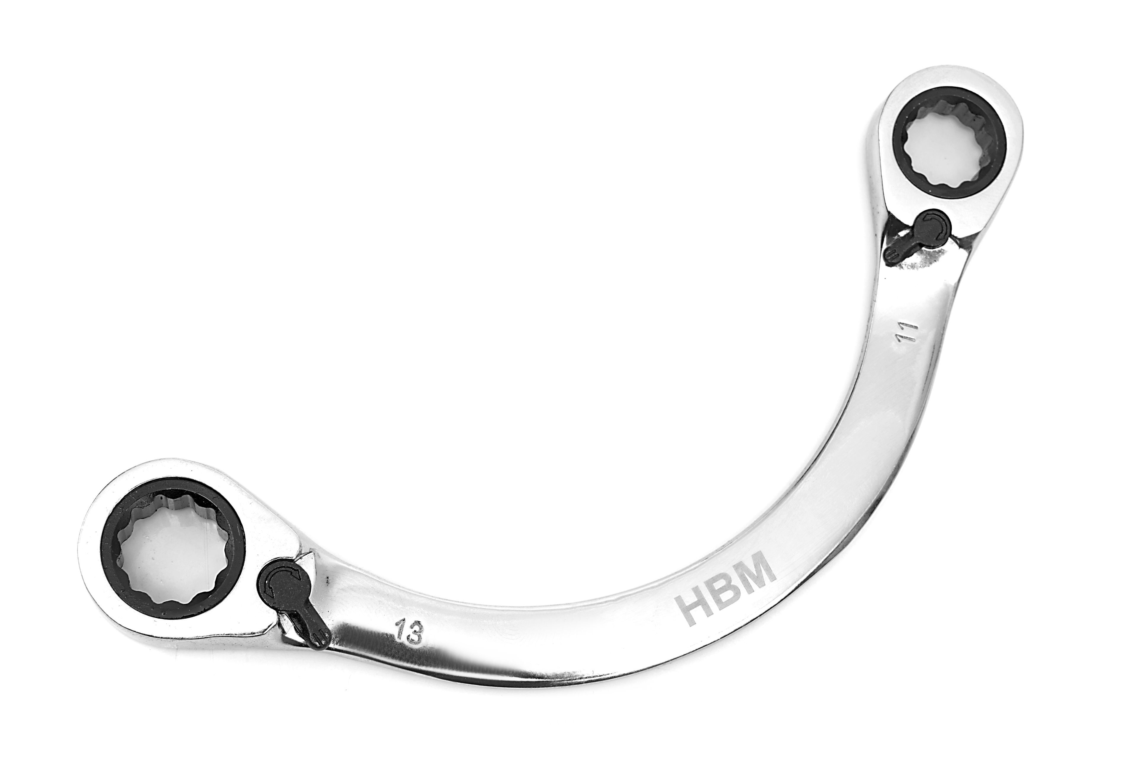 HBM Ringschlüssel Halbmond, Halbmondringratschensatz 5-teilig Image 5