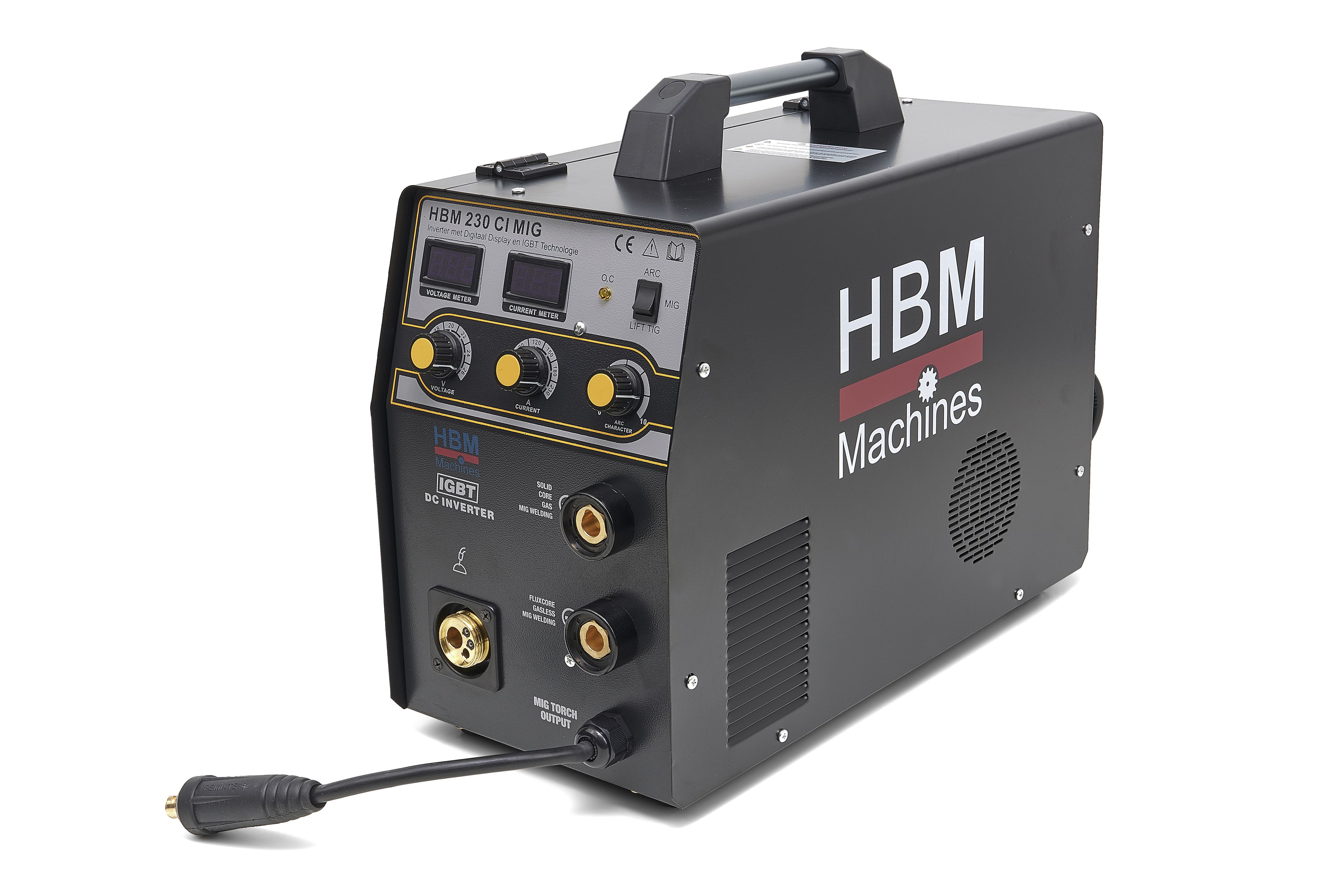 Inverter HBM 230 CI MIG con Display Digitale e Tecnologia IGBT Nero Image 3