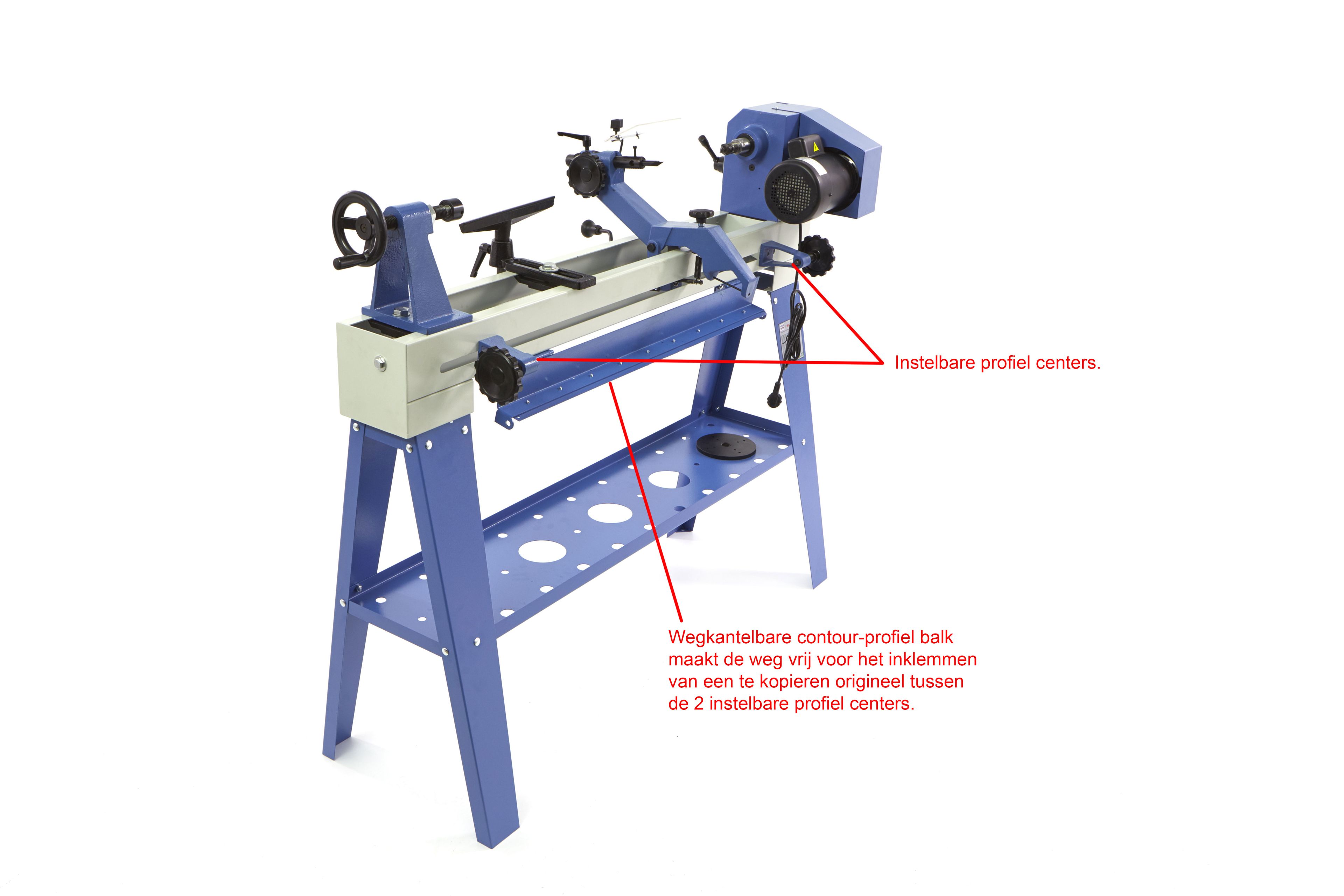 HBM 1100 Variabele Houtdraaibank met Kopieerinrichting Image 4