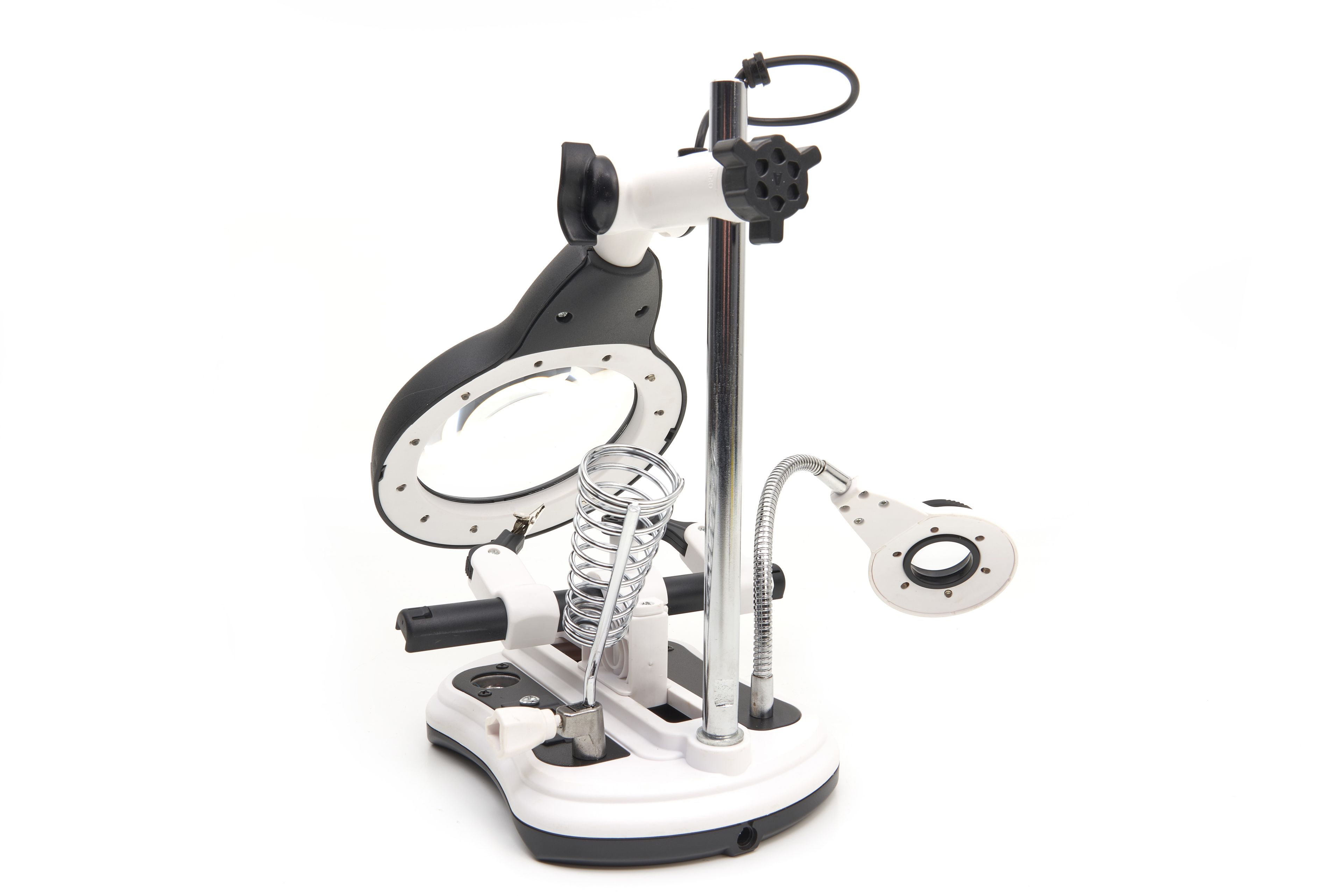 HBM Deluxe 3e Handje Loupelamp met 4 x  Loupe Vergroting en LED Verlichting Image 4