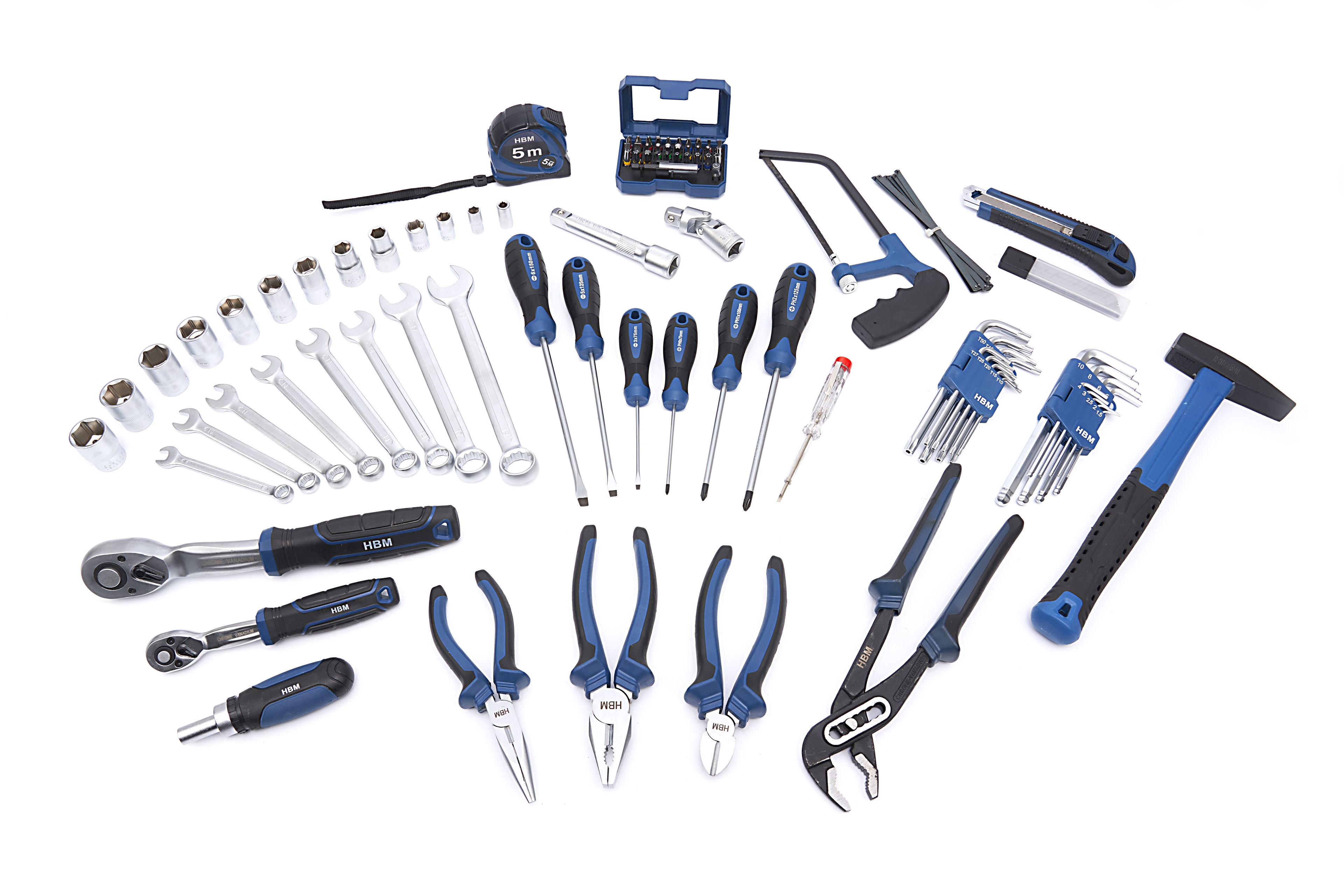 HBM gevulde gereedschapskoffer 111-delig Image 8