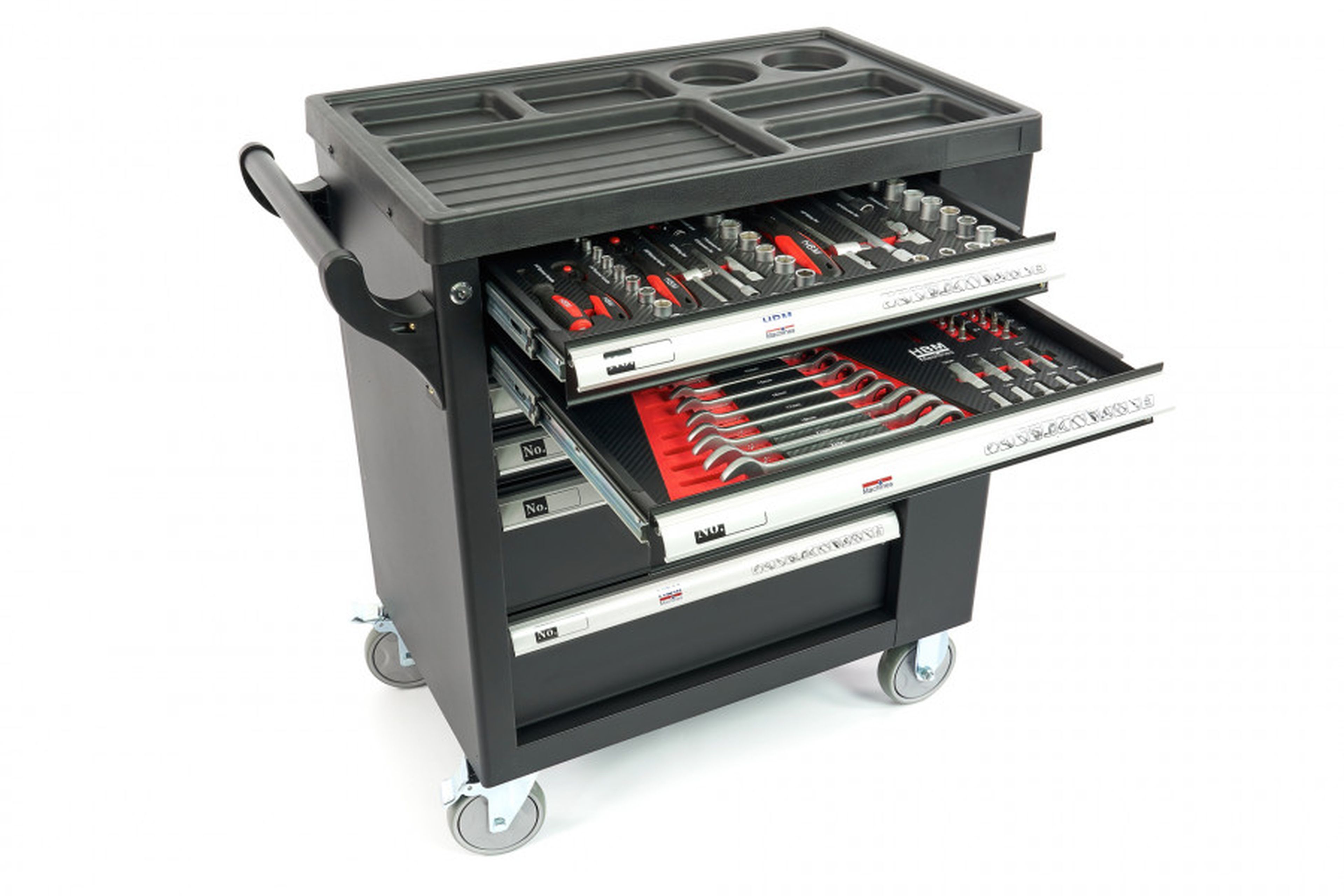 Carro de herramientas lleno HBM Premium con puerta - 154 piezas Image 8