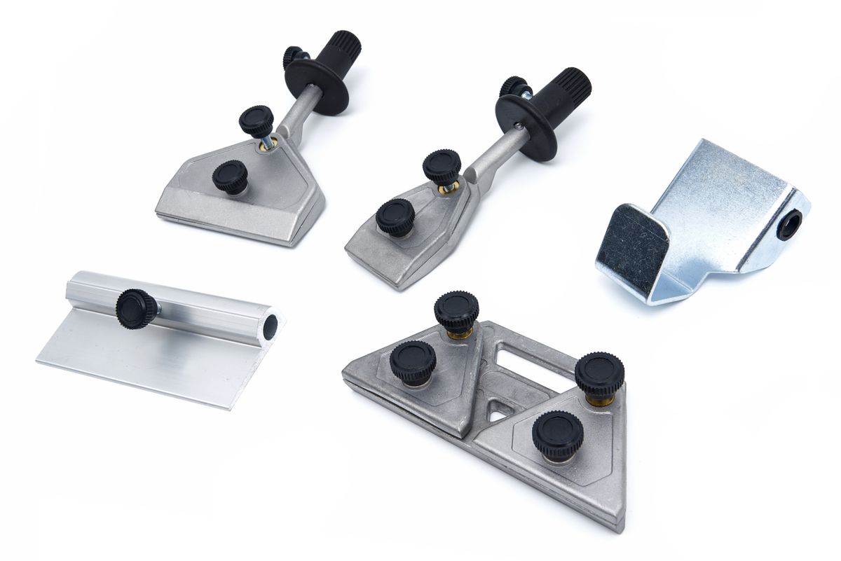 Set de accesorios de 4 piezas HBM para 200 mm. Máquina de afilar herramientas universal variable profesional