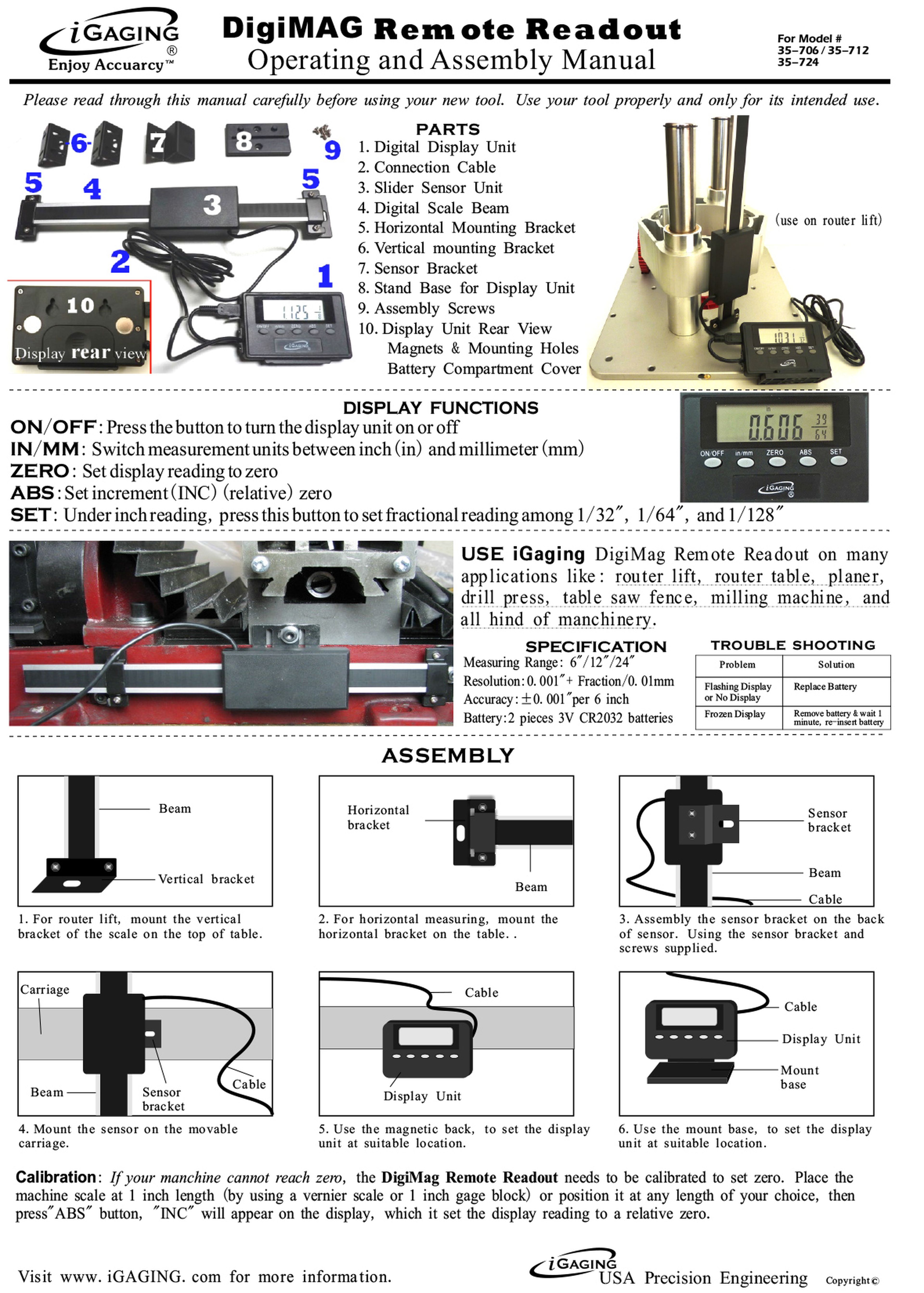 Règle numérique HBM de 900 mm avec vitrine d'exposition Image 4