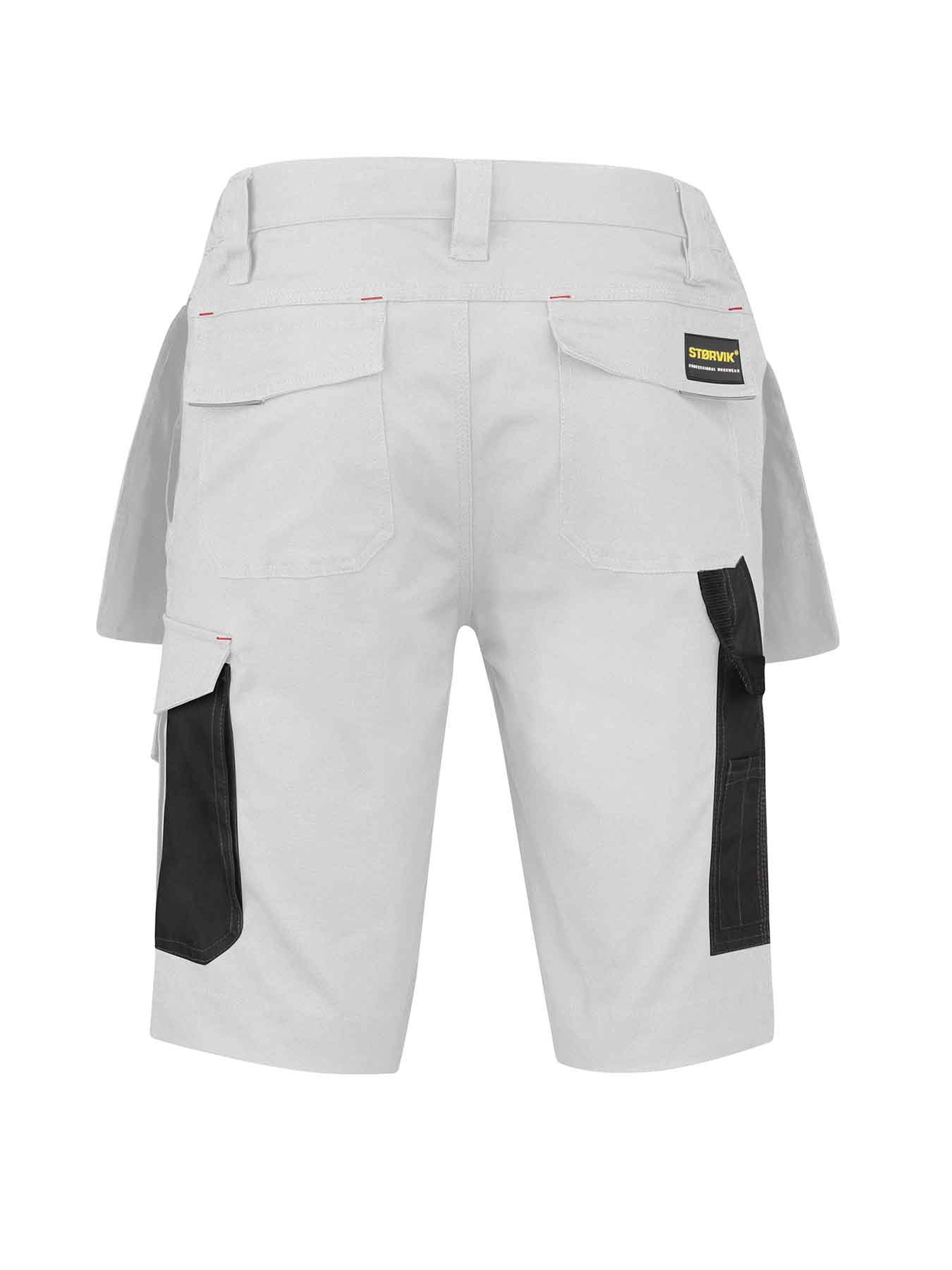 Storvik Thijs korte stretch werkbroek wit 3XL Image 3