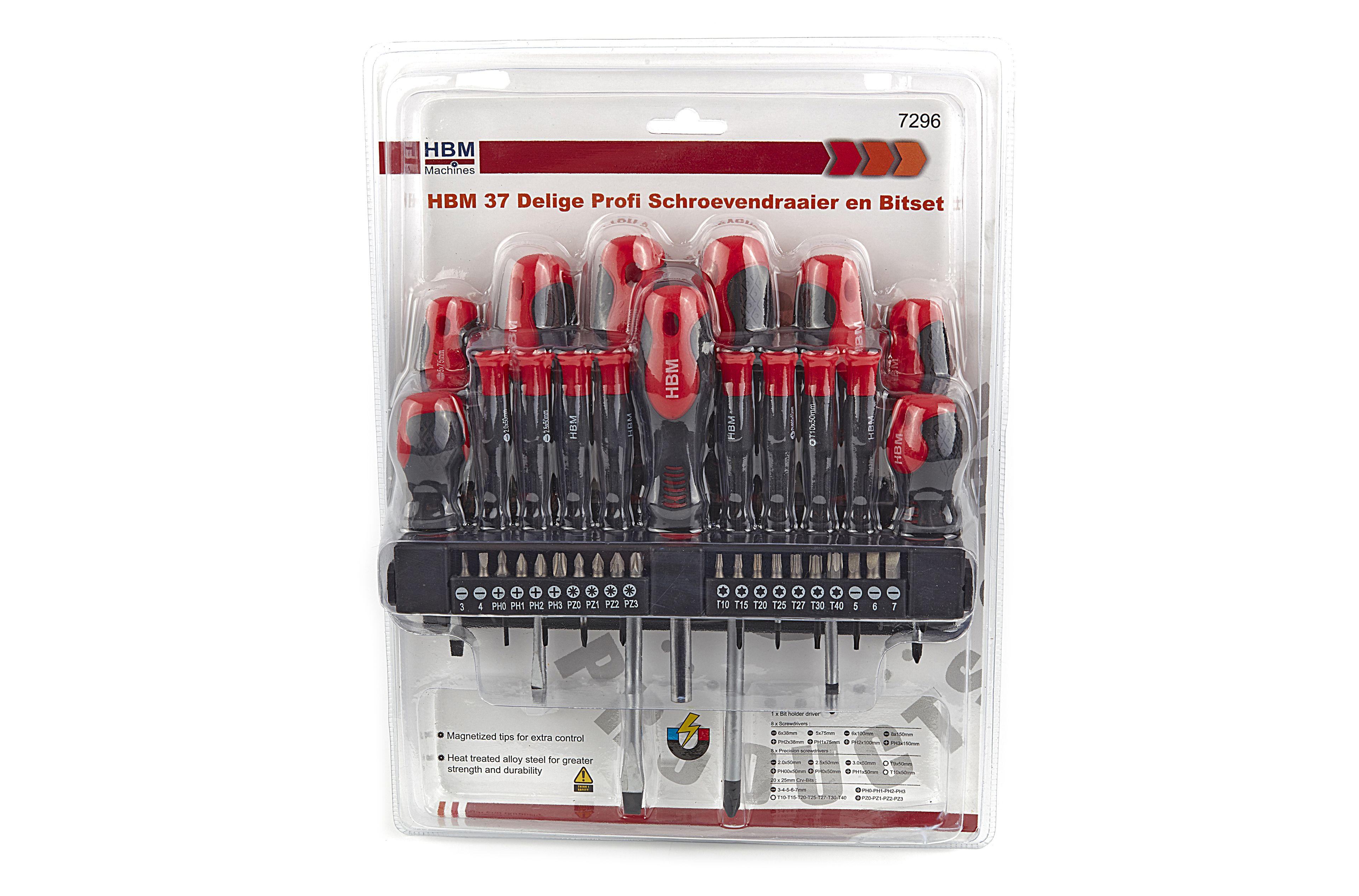 HBM 37-teiliges Profi-Schraubendreher- und Bit-Set Image 8