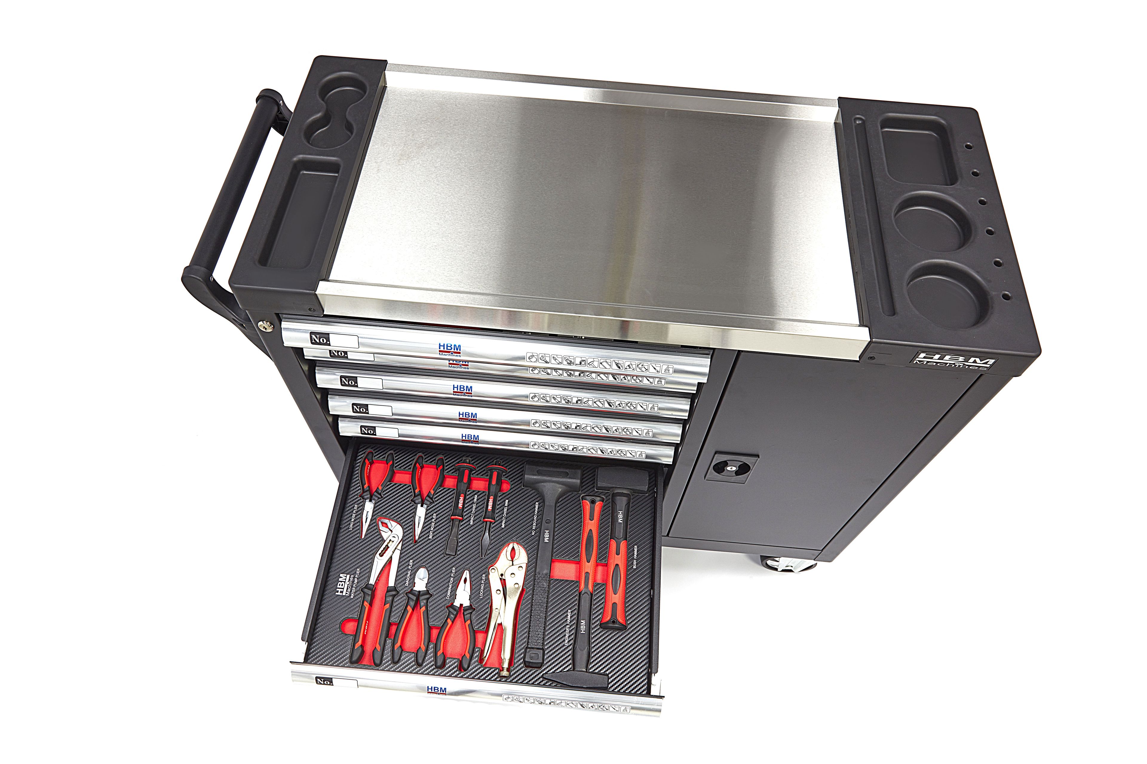 HBM XL Premium Gevulde Gereedschapswagen met Deur - 274 Delig Image 16