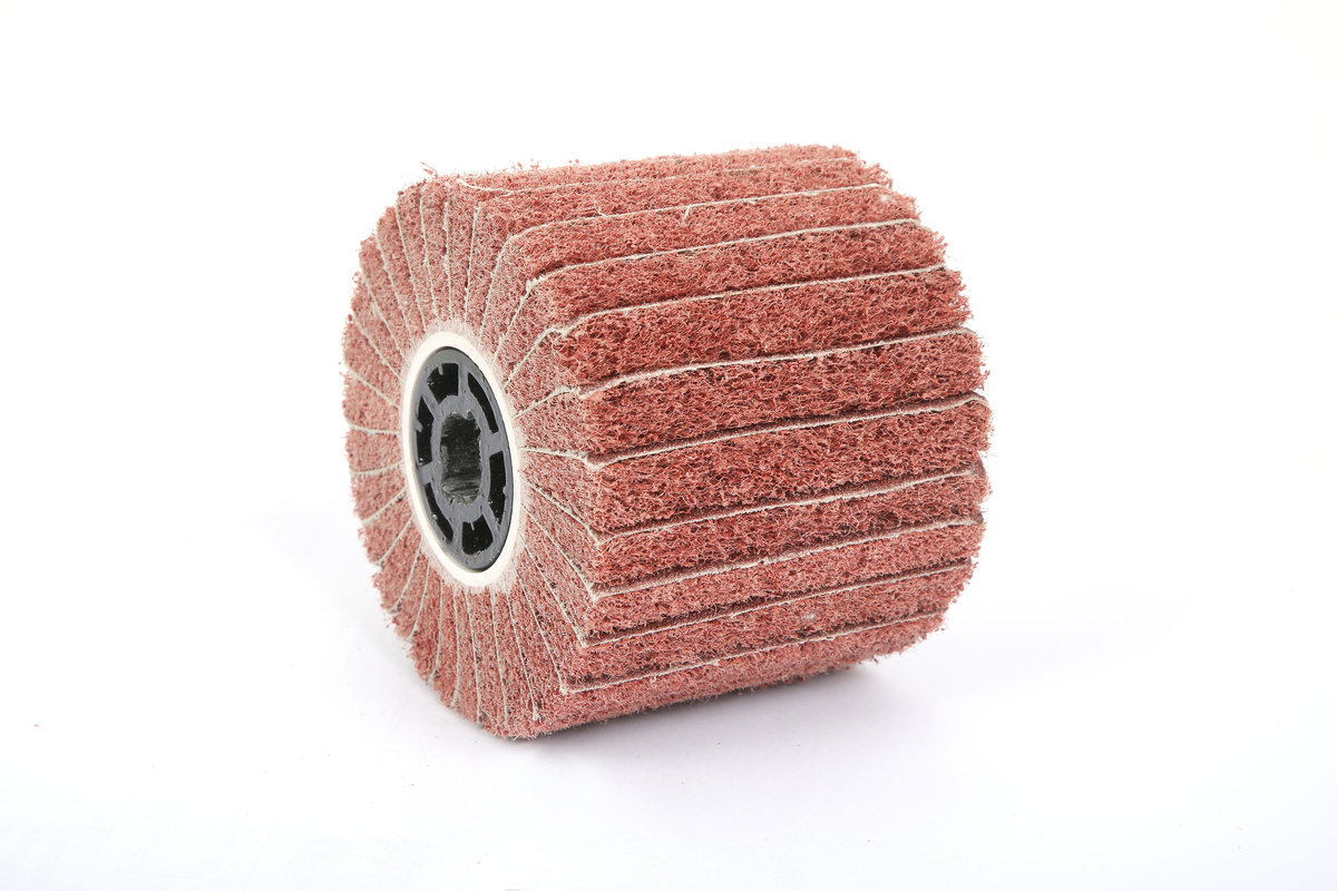 HBM cilindro de lijado de malla de nailon con láminas para máquina de satinar, 100 × 120 mm