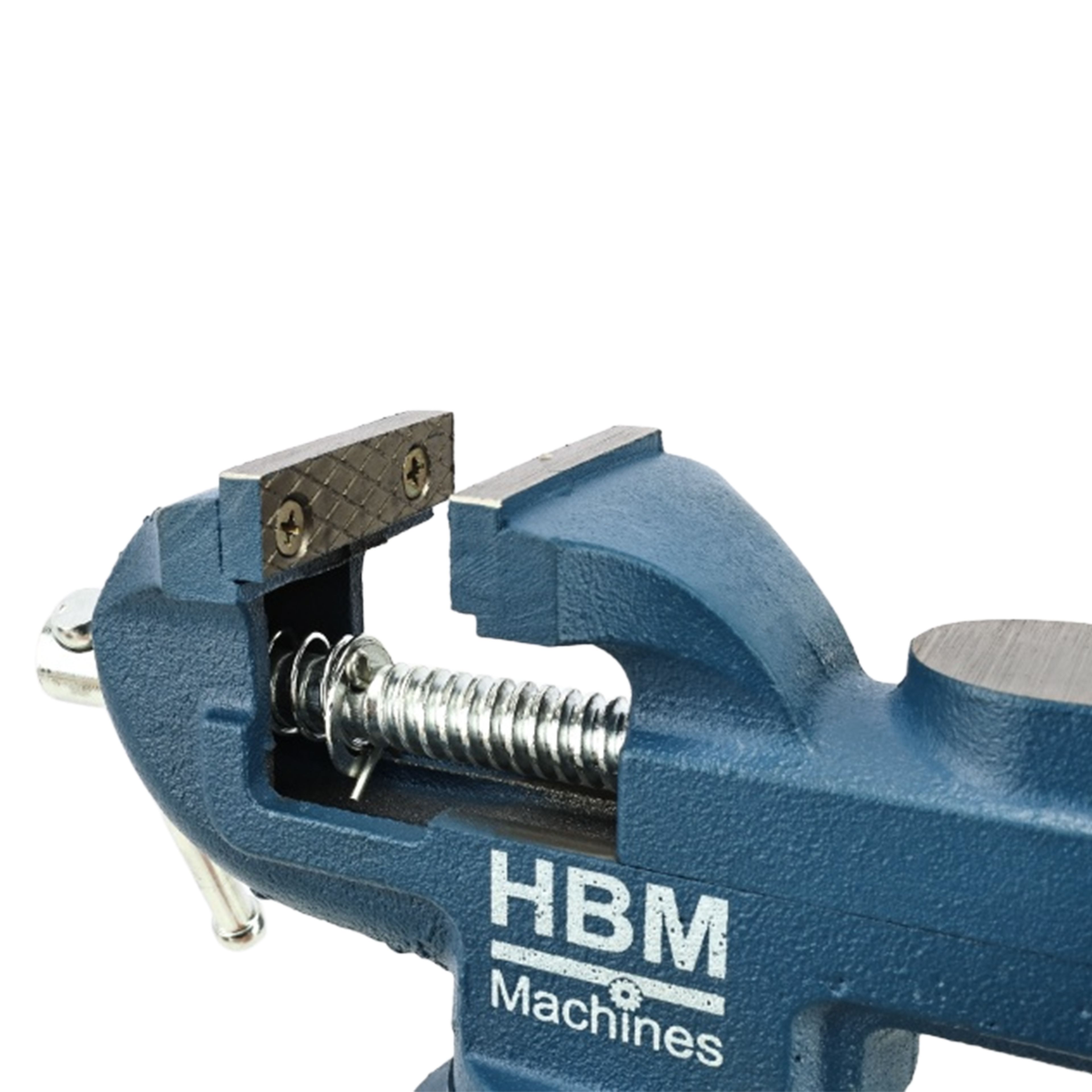 Tornillo de banco HBM de 60 mm con abrazadera de mesa - Giratorio Image 3