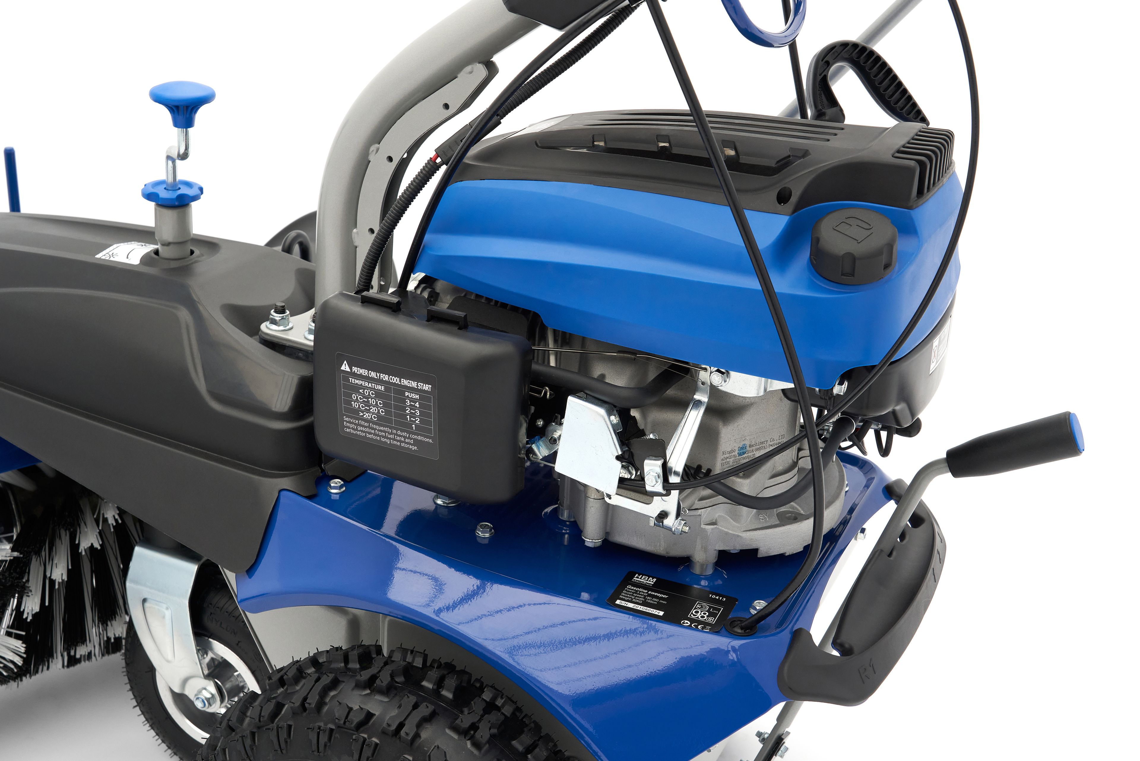 HBM Professionele 100 cm Veegmachine / Borstelmachine 173 cc - 5.5 PK Image 12