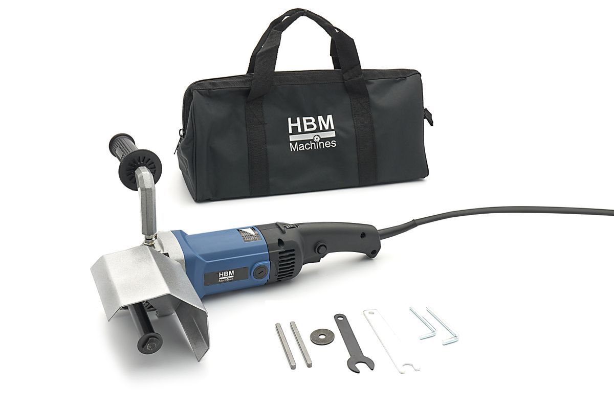 HBM máquina satinadora con cepillo 1200 Watt