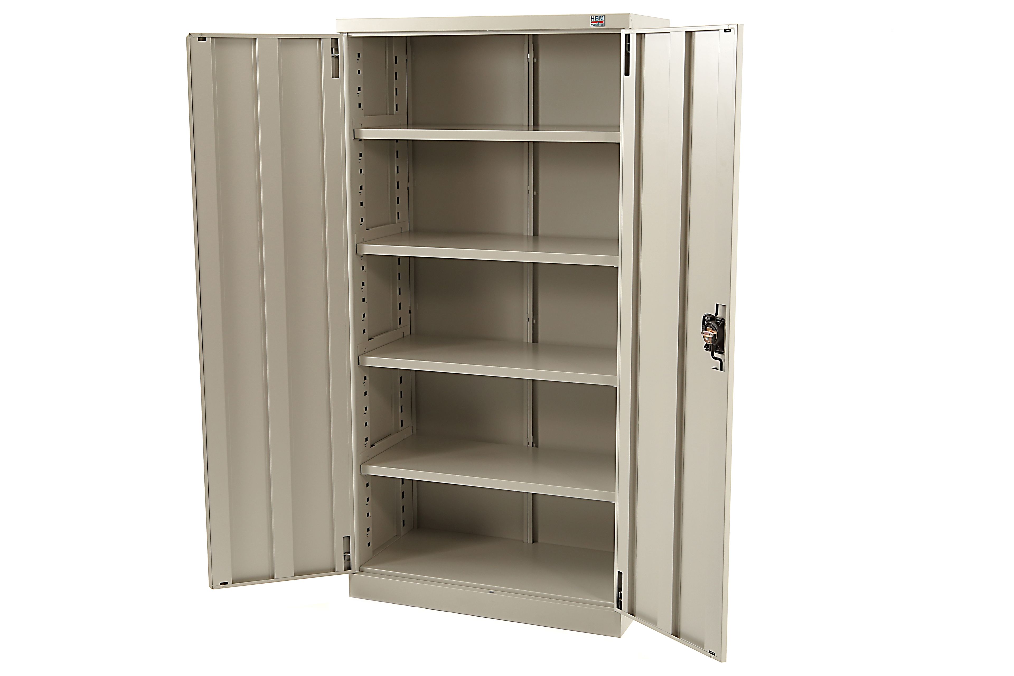 Armario de herramientas HBM Profi con 4 estantes beige