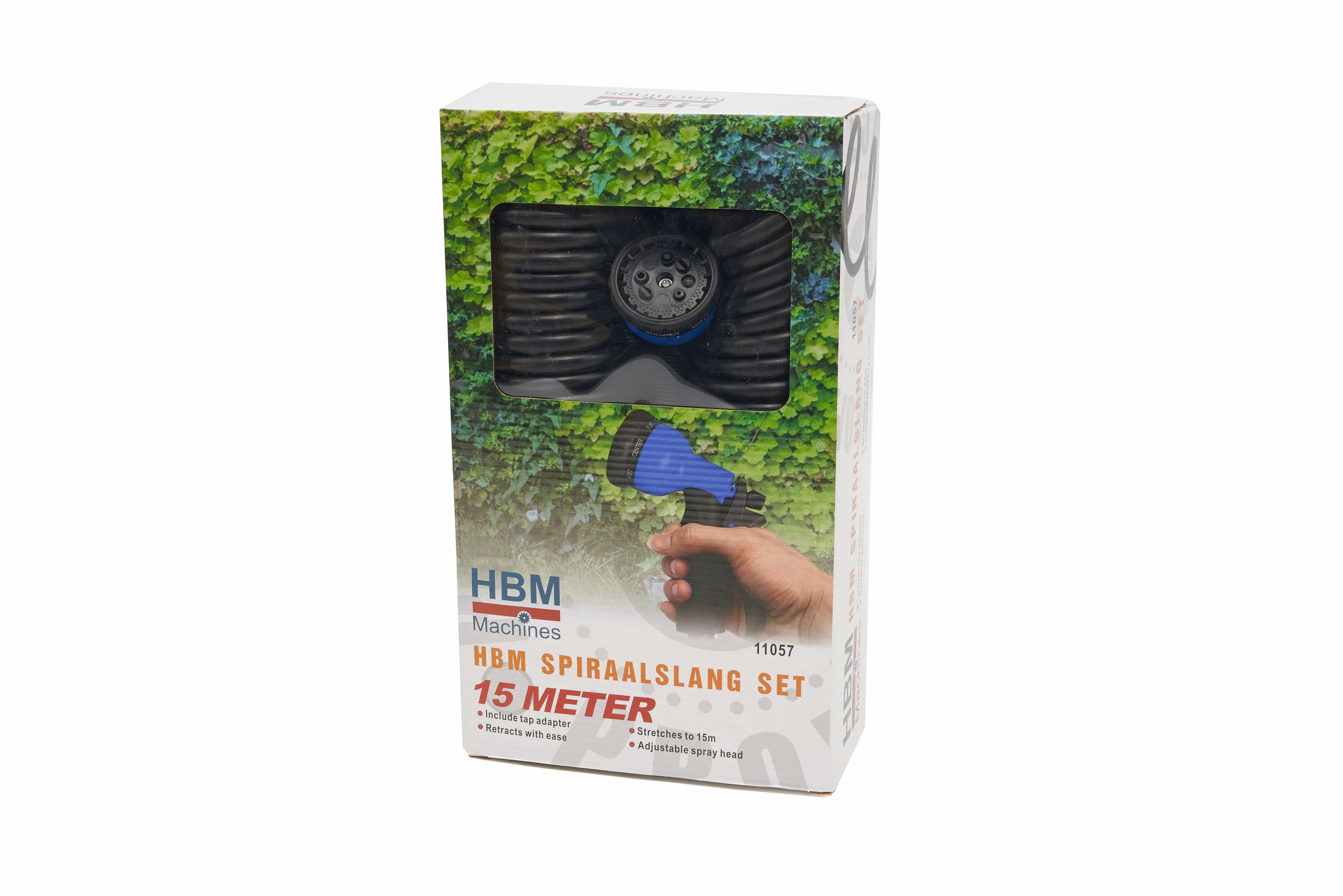 HBM 15 meter Spiraalvormige Tuinslang met Sproeikop Image 9