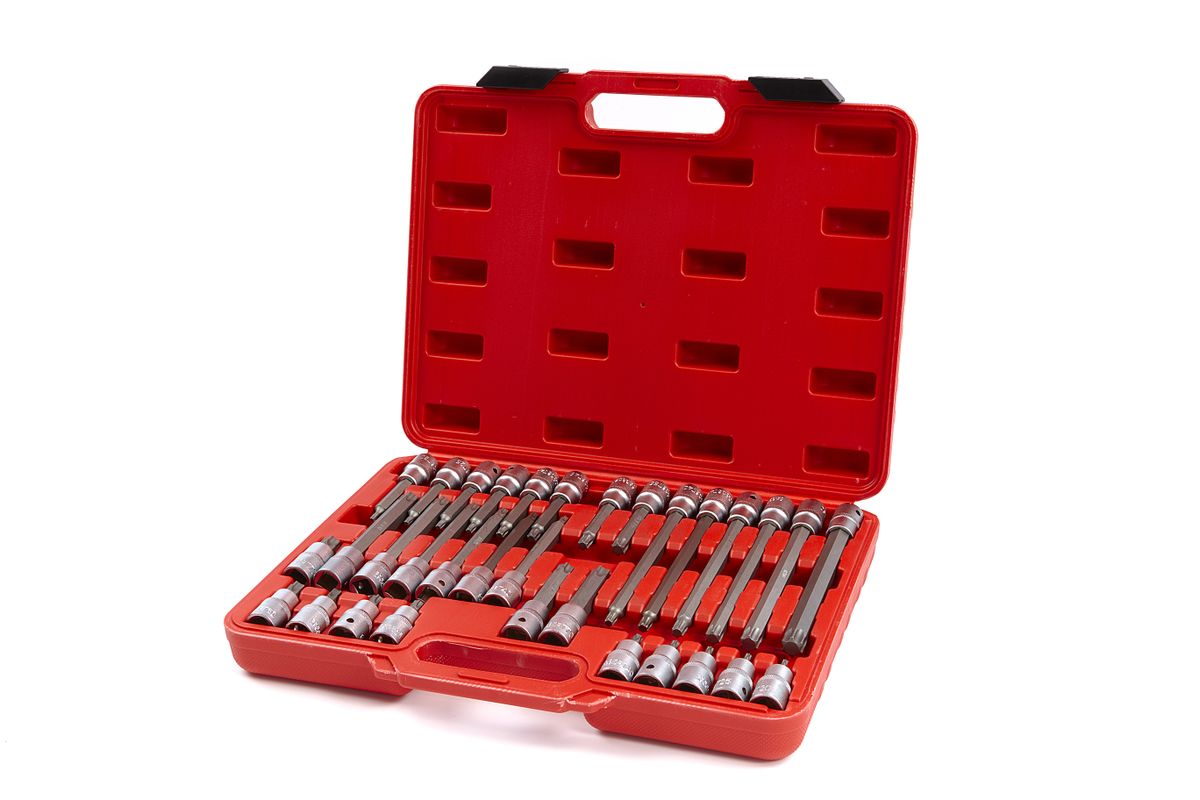 HBM Profi 32-Piezas 1/2 pulgada Torx Juego de Llaves de Impacto