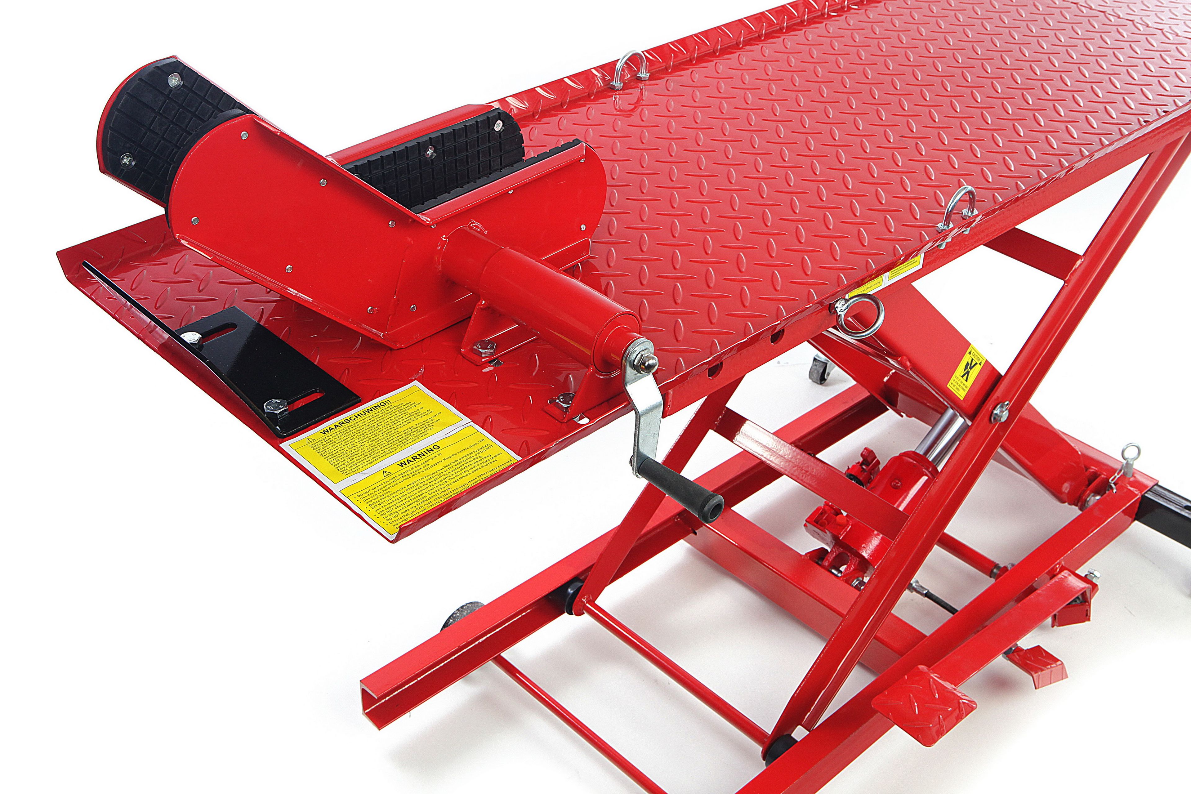 HBM Tavola sollevamento moto 360 kg – Rosso Image 3