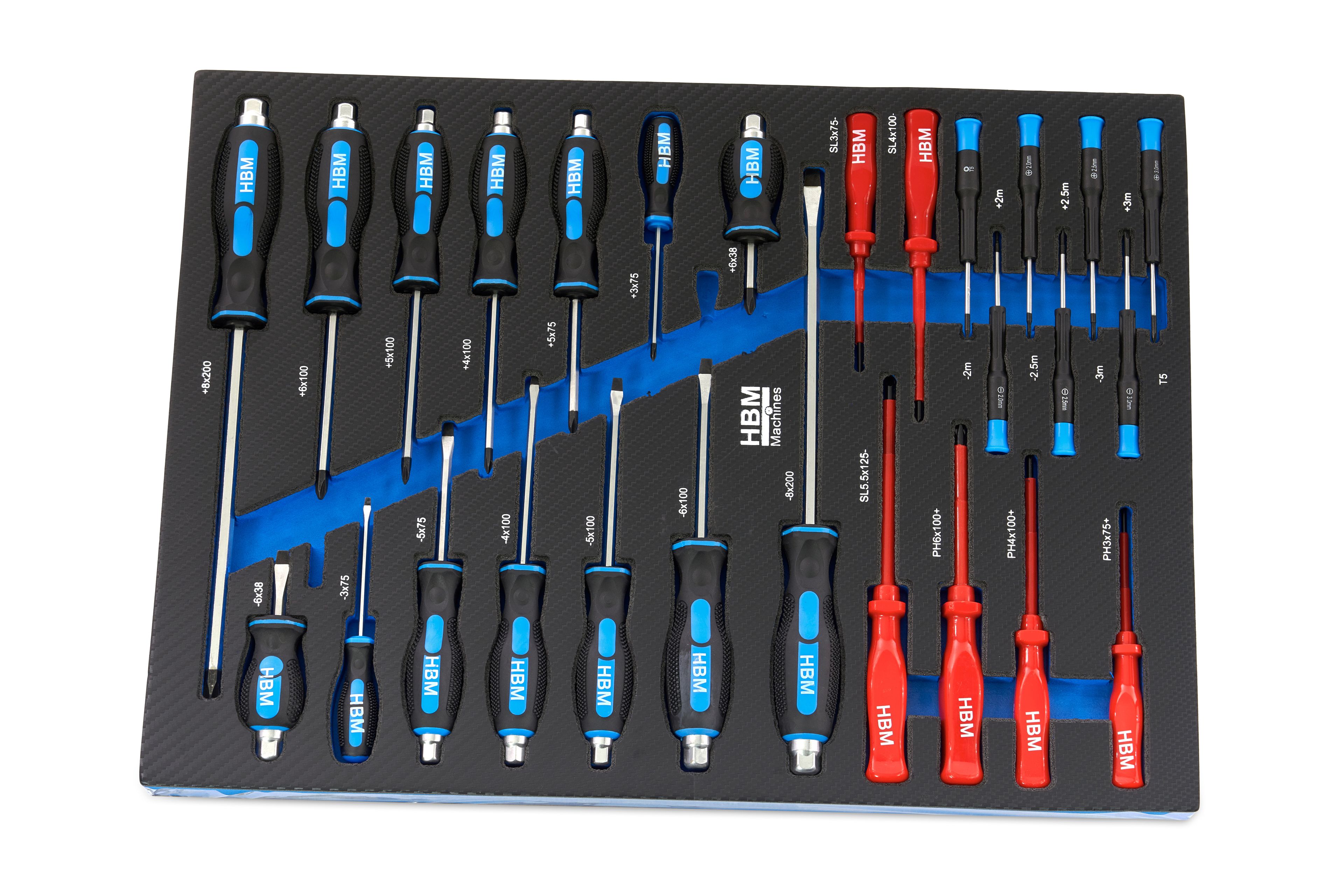 HBM servante à outils garnie 196 pièces, bleu Image 16